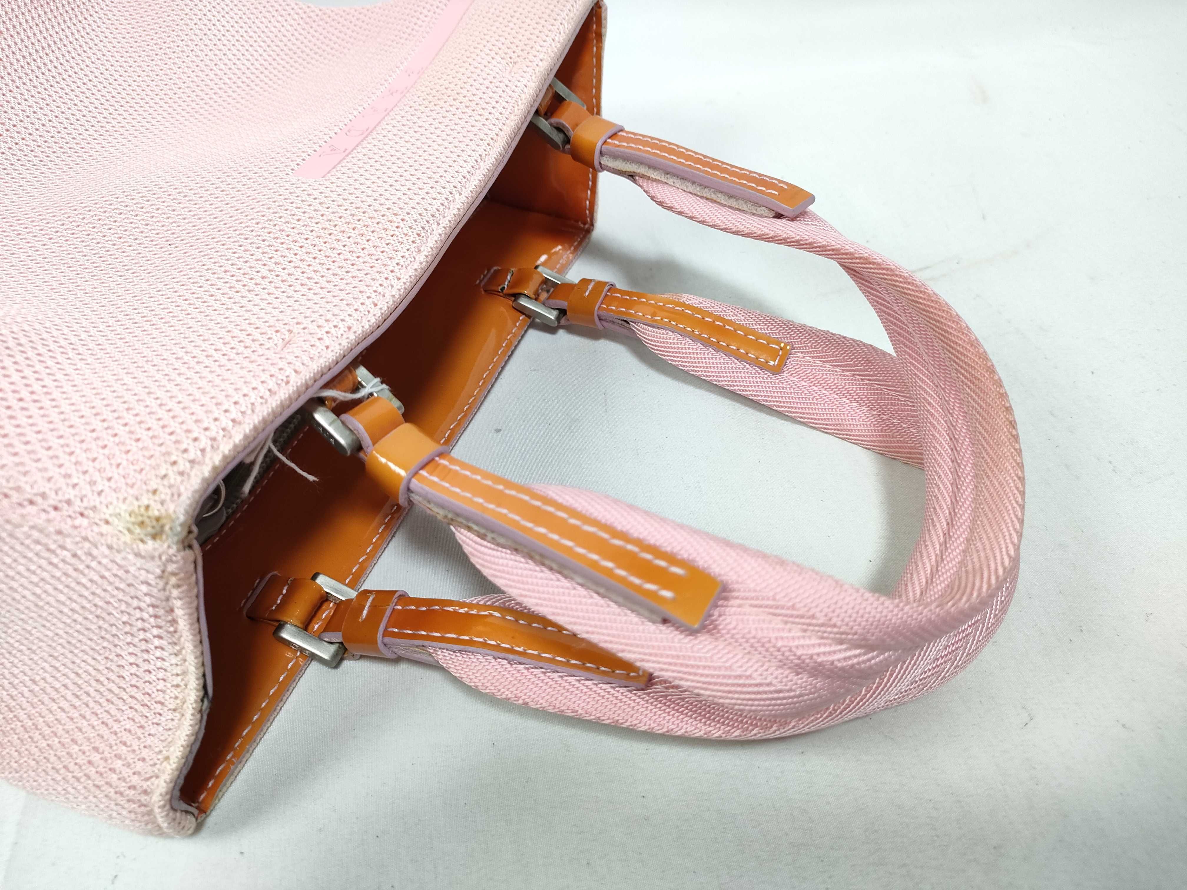 handbag pink with white tag handbag — view 10