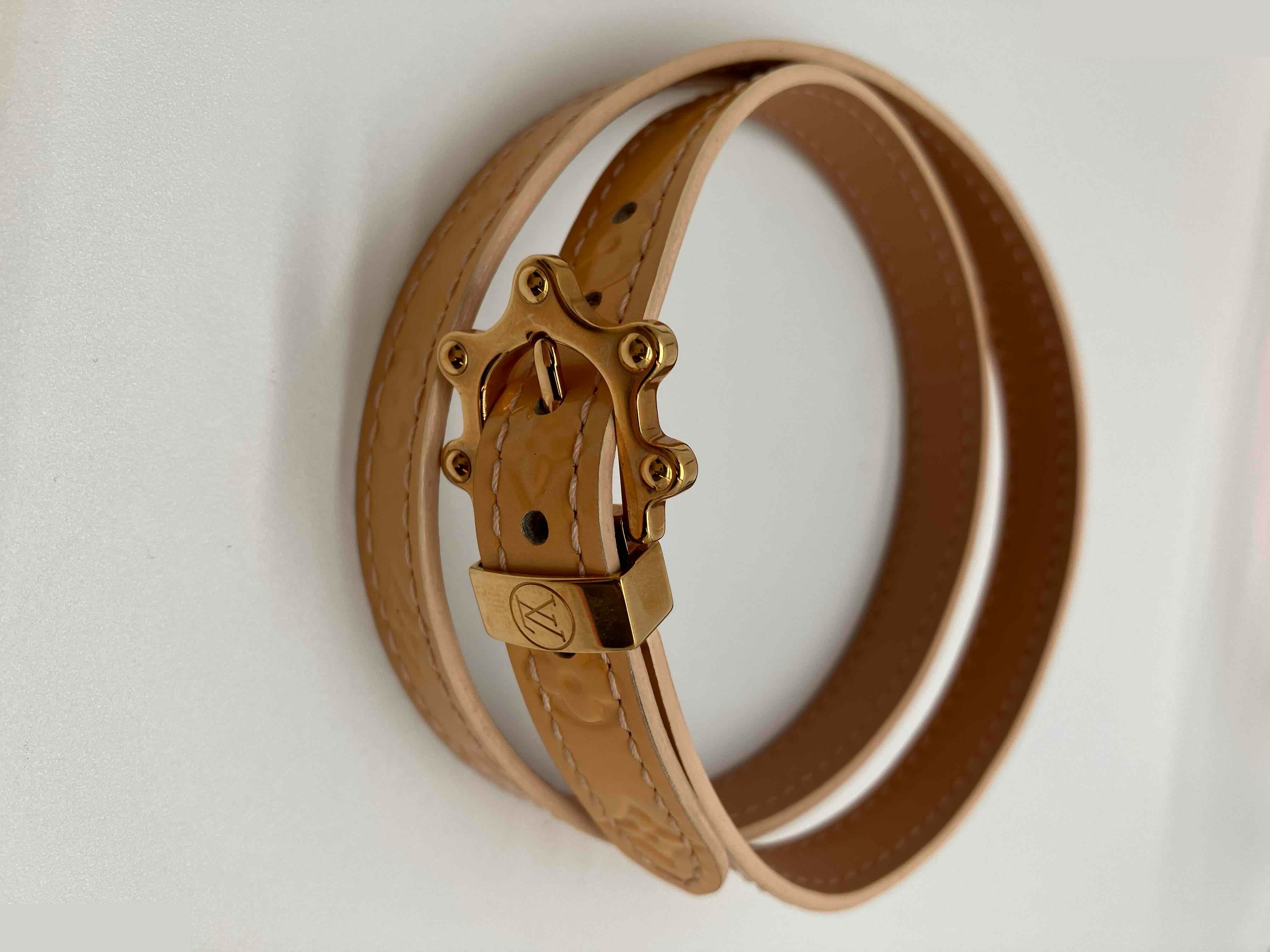 Bracelet Triple Tour, Beige, Total Length: Approximately 59 cm — view 2