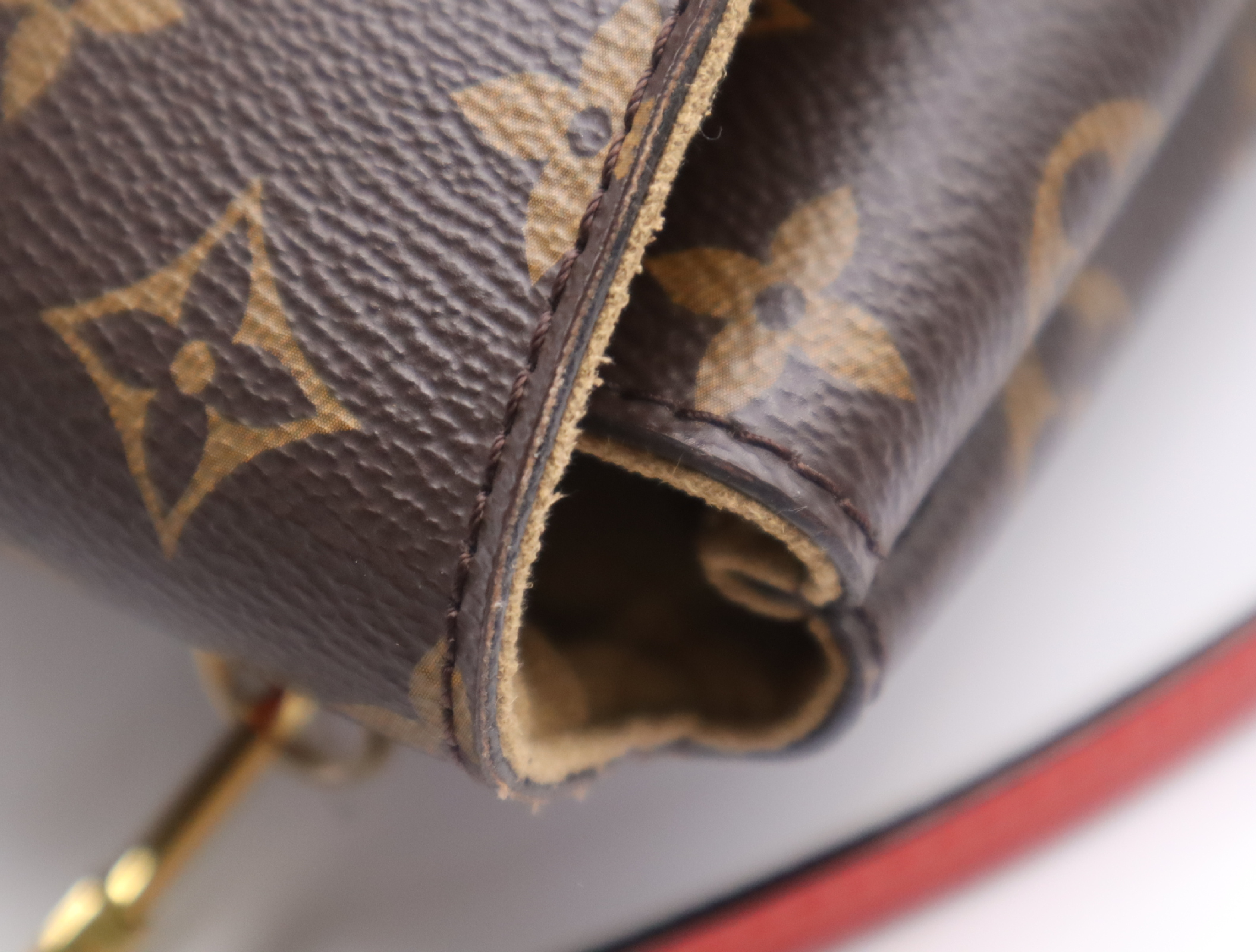 M44286 Monogram Marignan Coquelicot Shoulder Bag with Shoulder Strap and Dust Bag — view 11