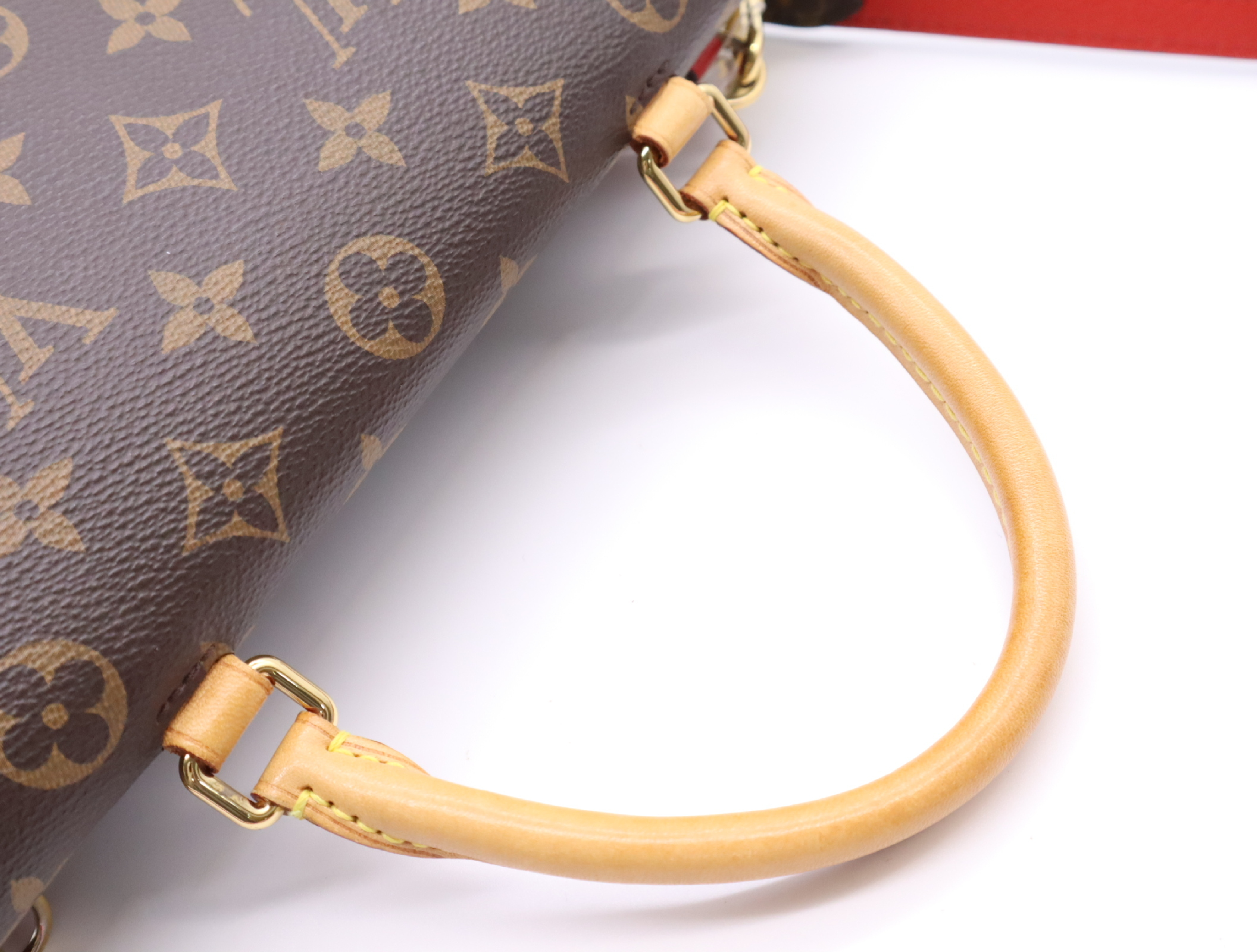 M44286 Monogram Marignan Coquelicot Shoulder Bag with Shoulder Strap and Dust Bag — view 13