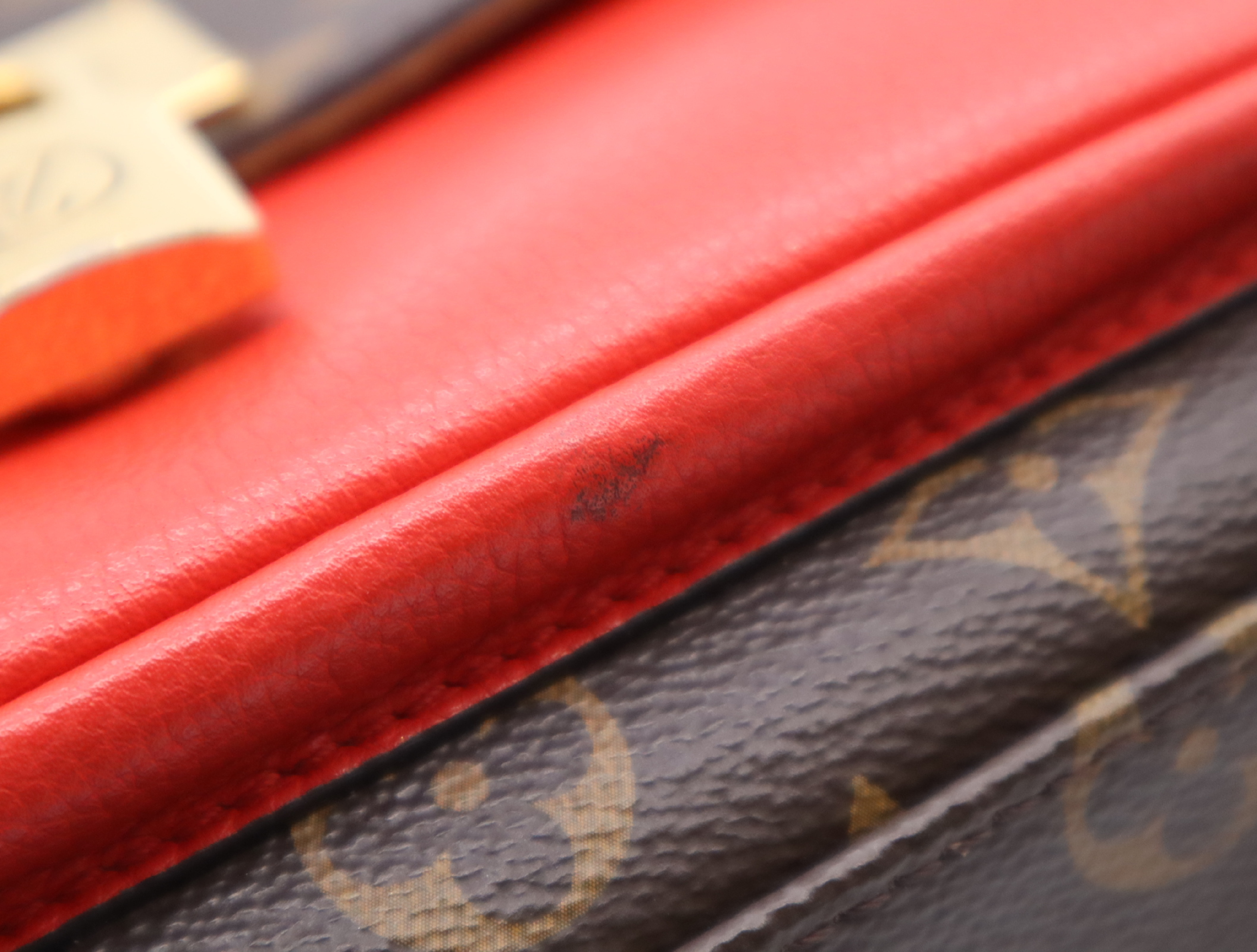 M44286 Monogram Marignan Coquelicot Shoulder Bag with Shoulder Strap and Dust Bag — view 15