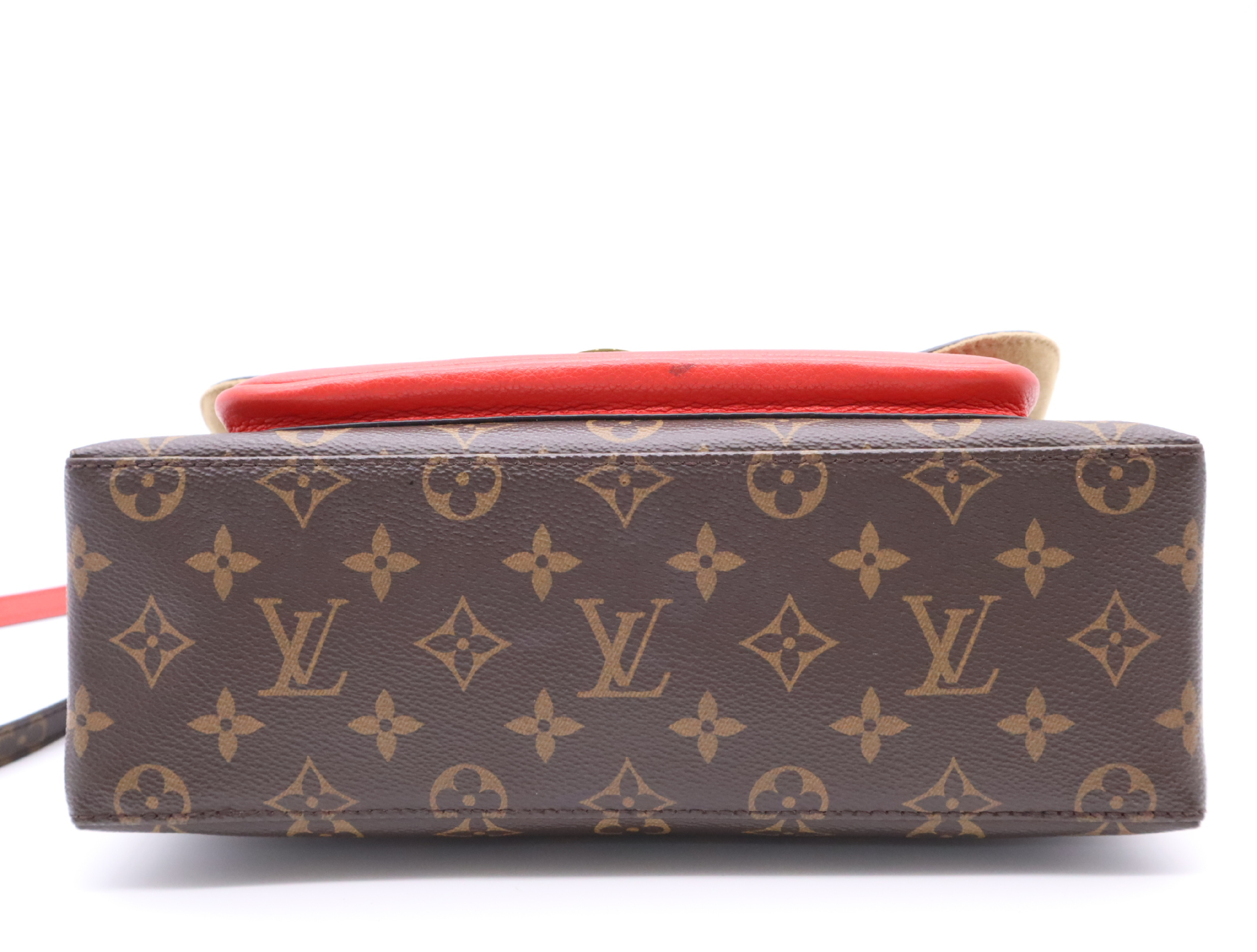 M44286 Monogram Marignan Coquelicot Shoulder Bag with Shoulder Strap and Dust Bag — view 4
