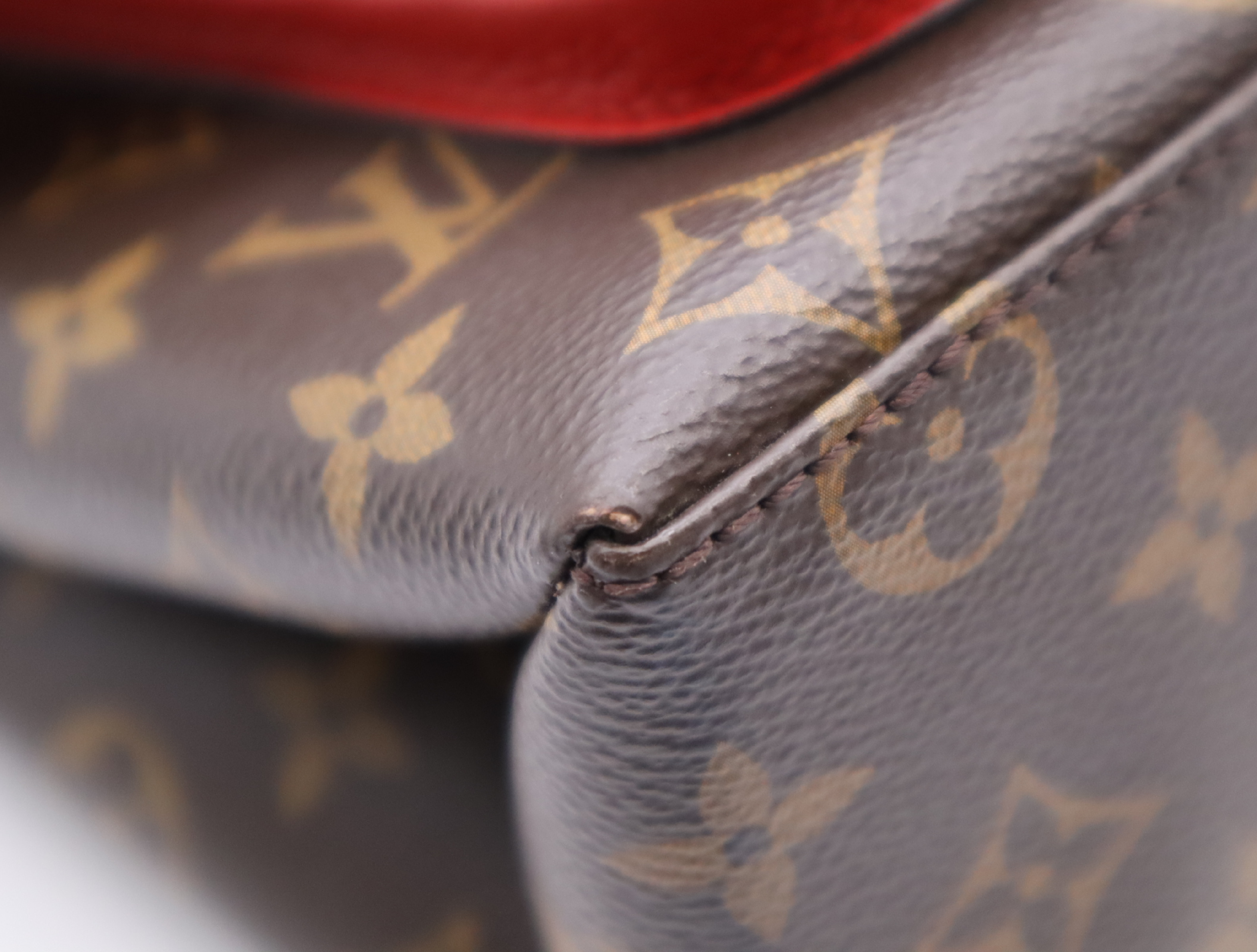 M44286 Monogram Marignan Coquelicot Shoulder Bag with Shoulder Strap and Dust Bag — view 6