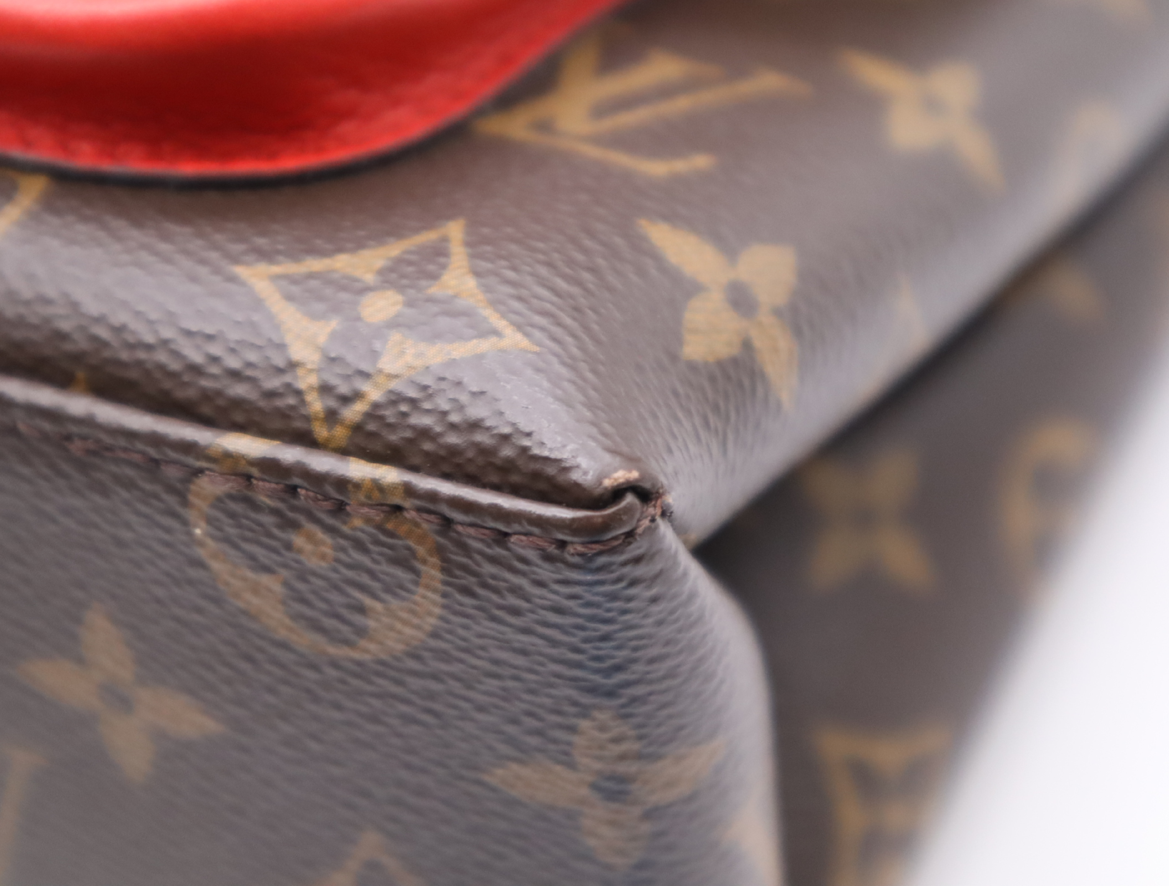 M44286 Monogram Marignan Coquelicot Shoulder Bag with Shoulder Strap and Dust Bag — view 7