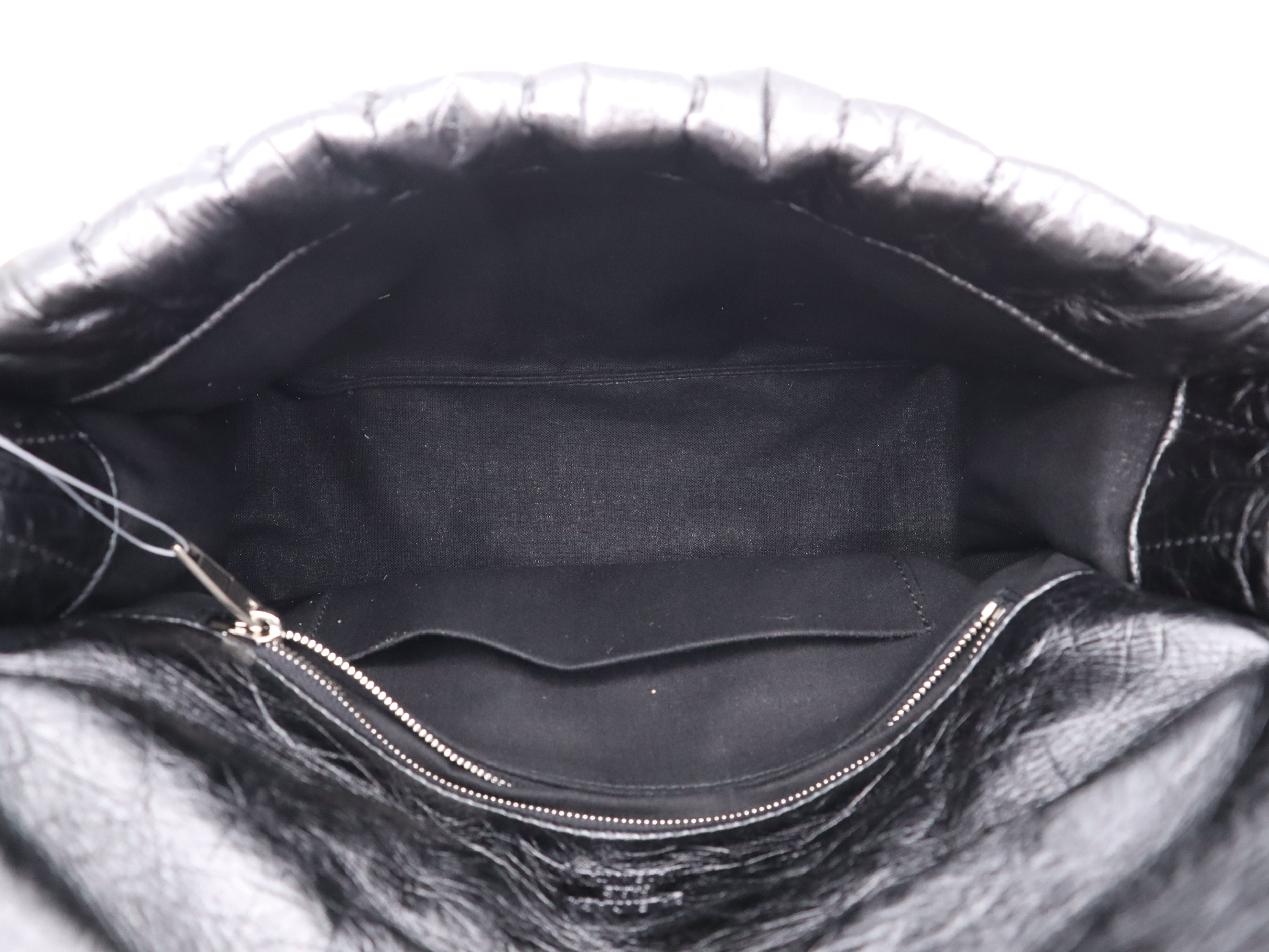 787896 Leather Monaco Metallic One Grey Shoulder Bag with Dust Bag — view 10