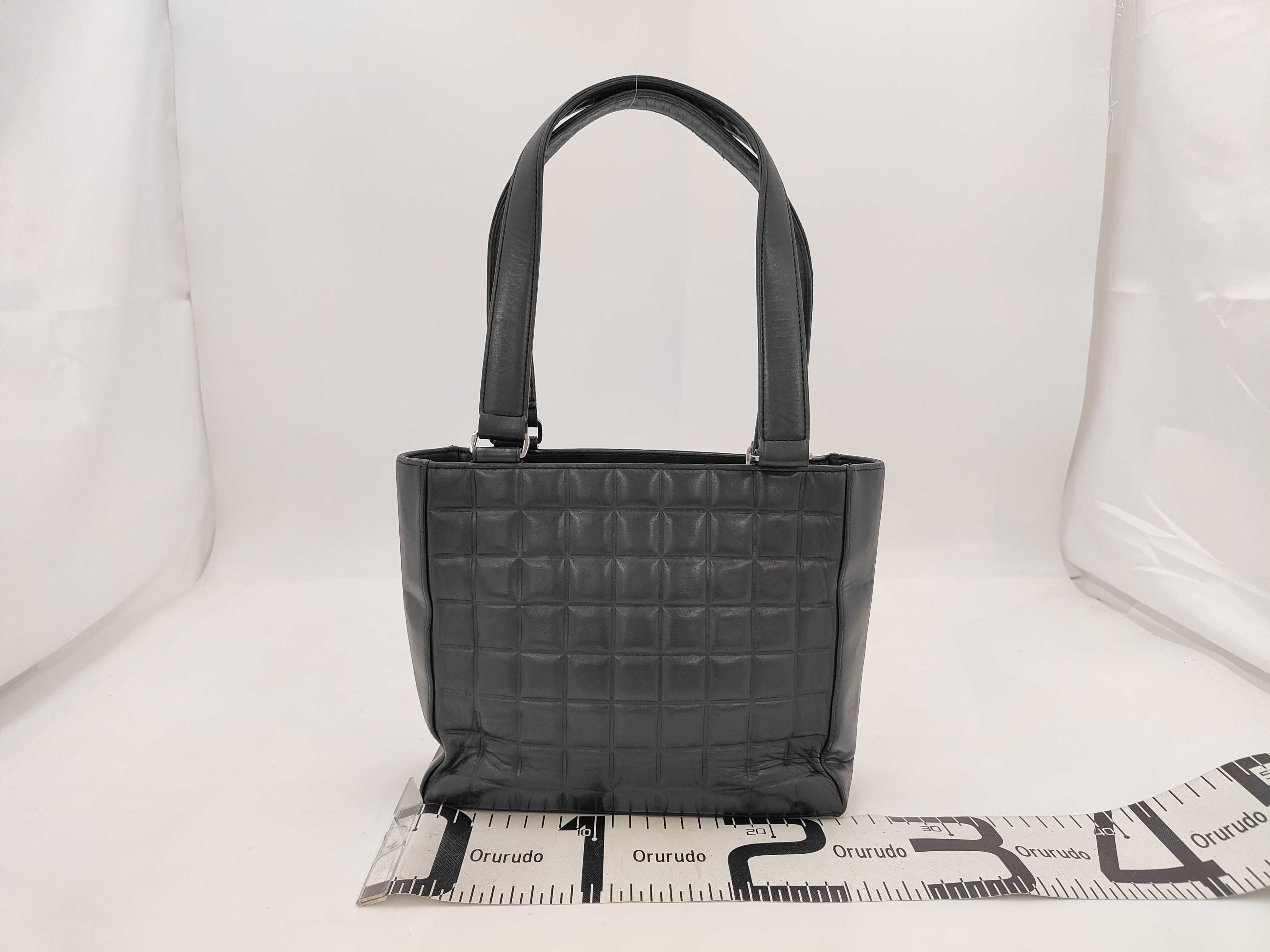 Chocolate Bar Lambskin Tote Bag — view 2