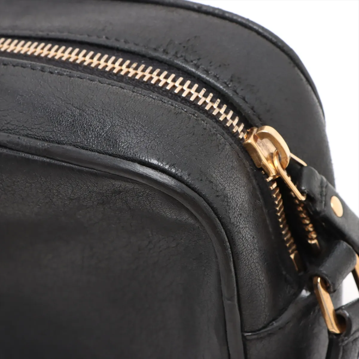 Roux Leather Shoulder Bag Black 612542 — view 13