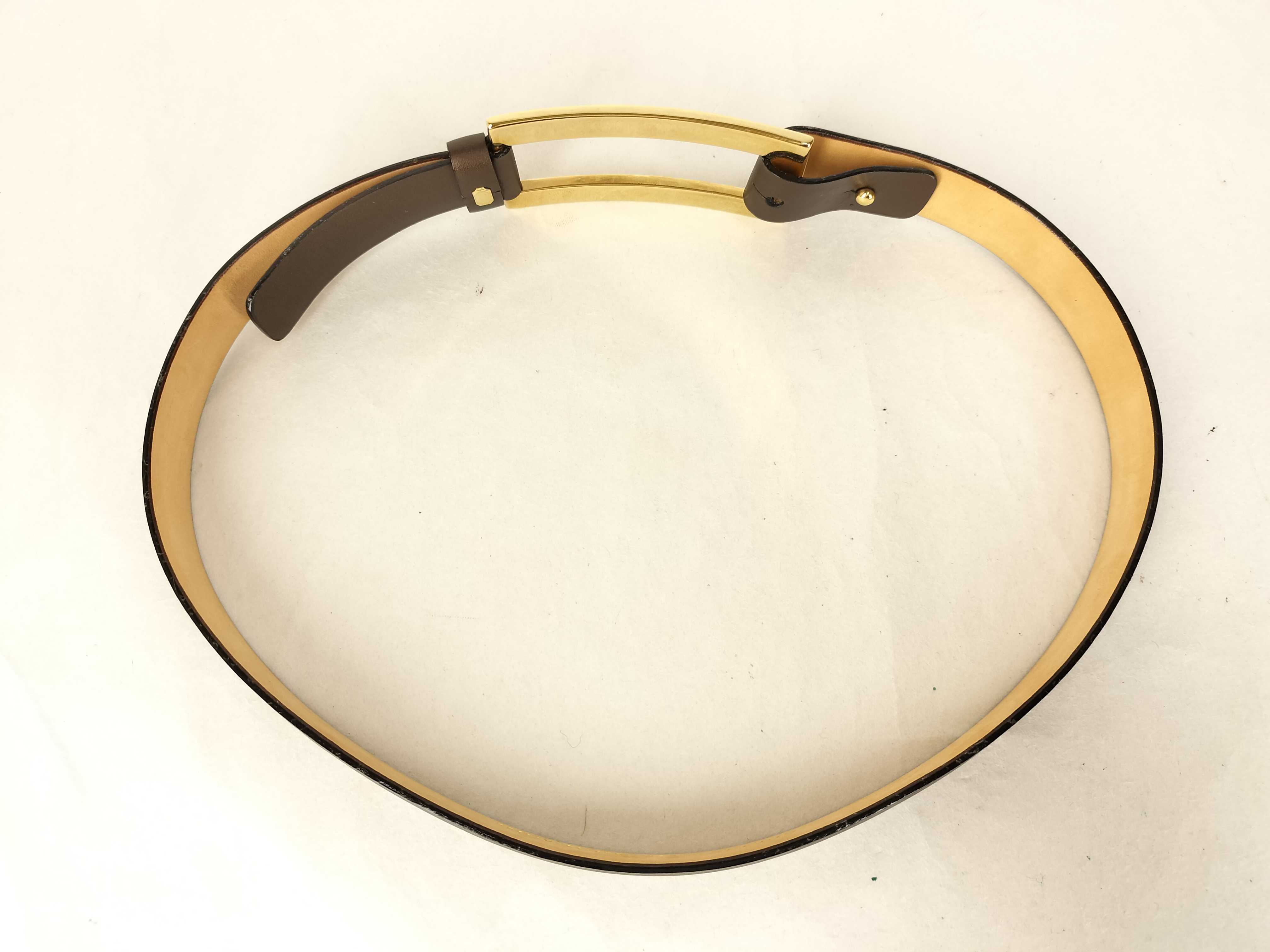 logo leather belt — view 2