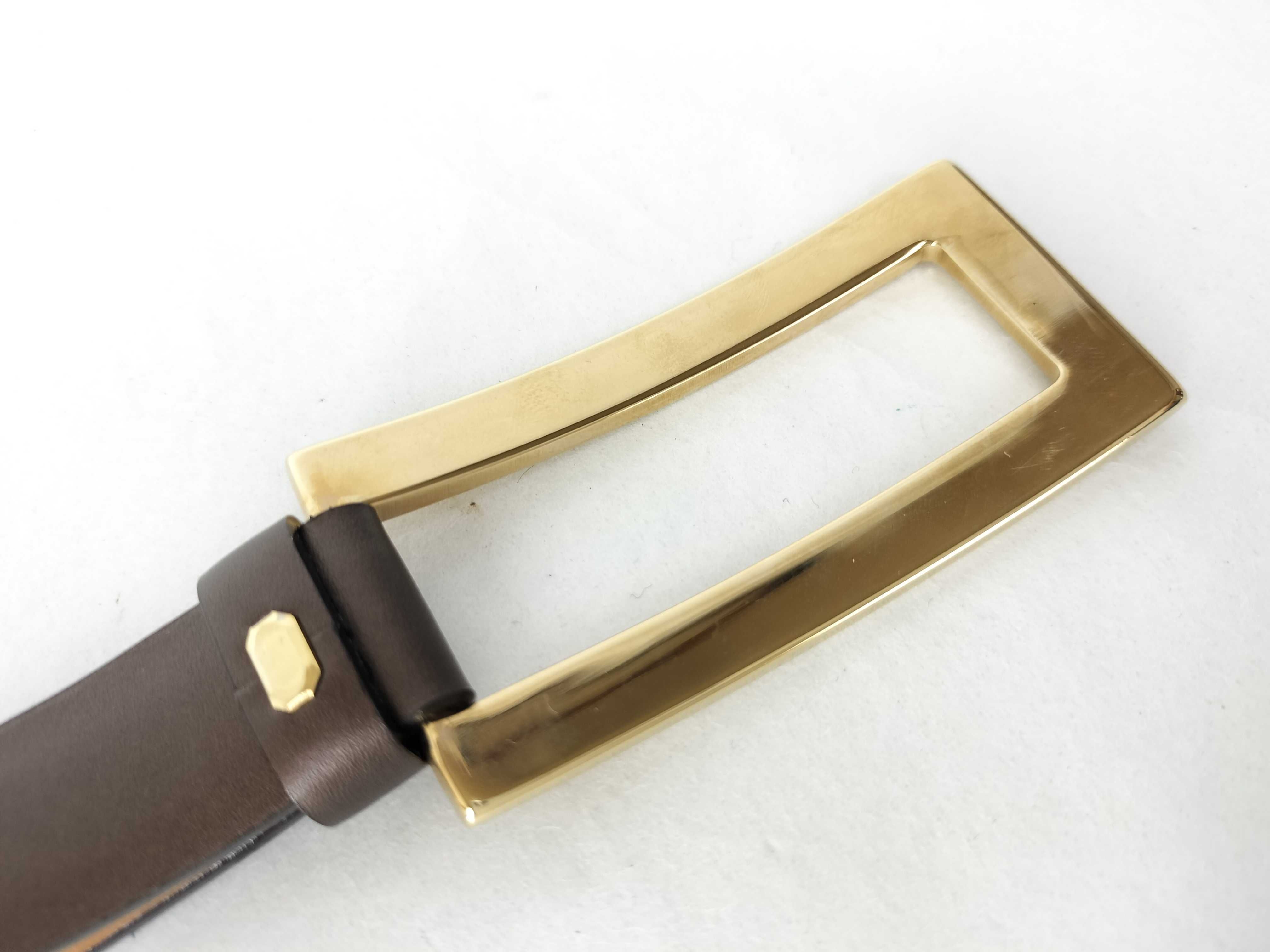 logo leather belt — view 7
