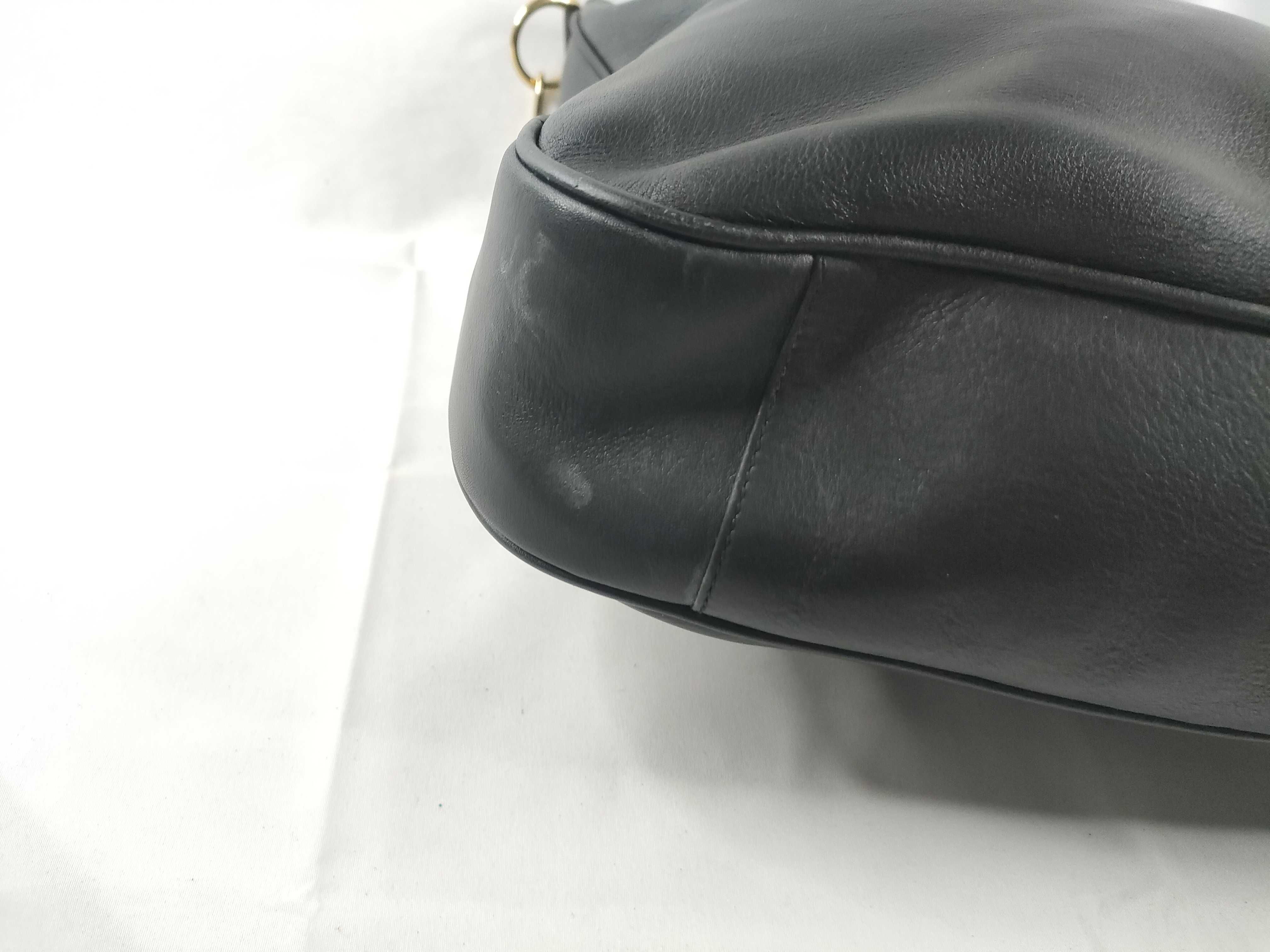 Bamboo Black Leather Handbag — view 3