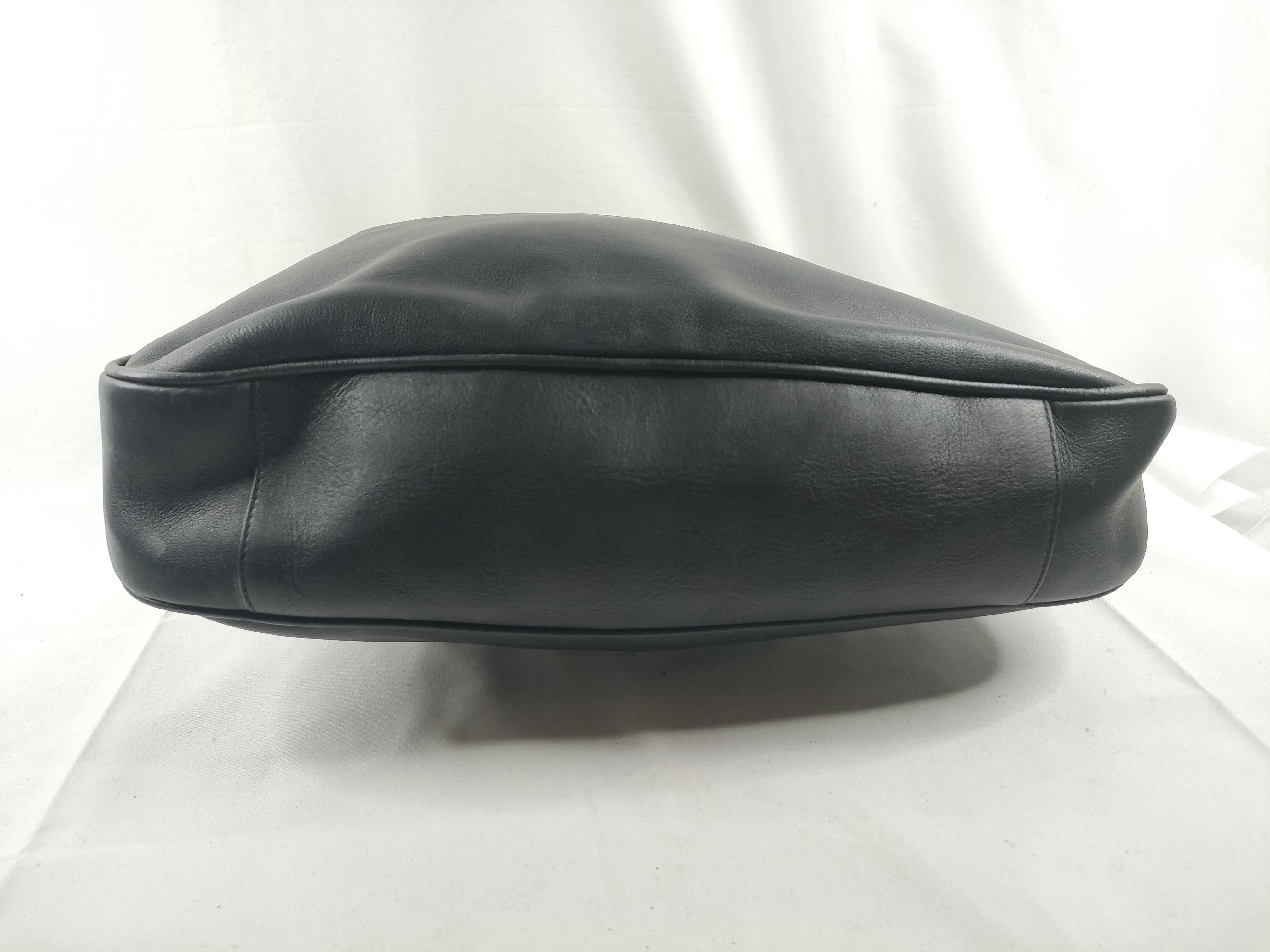 Bamboo Black Leather Handbag — view 4