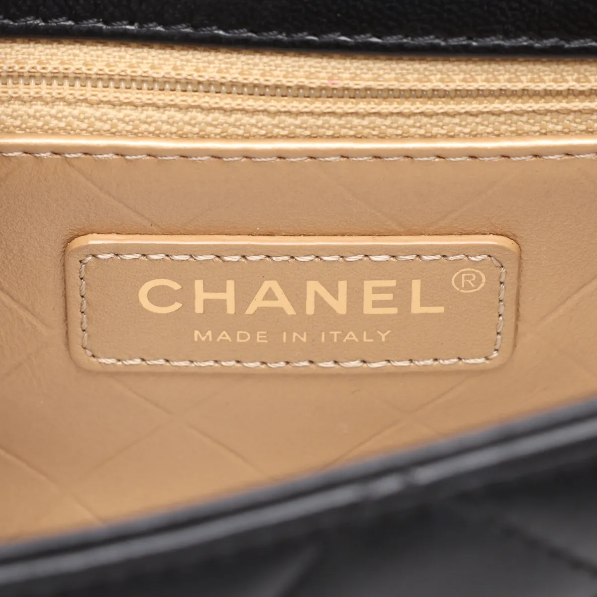 [Individually packaged] Chanel Mini Matelassé Lambskin Single Flap Double Chain Bag, Pearl Black, Gold x Silver Hardware, N7KTHLJC, Random Plate — view 10