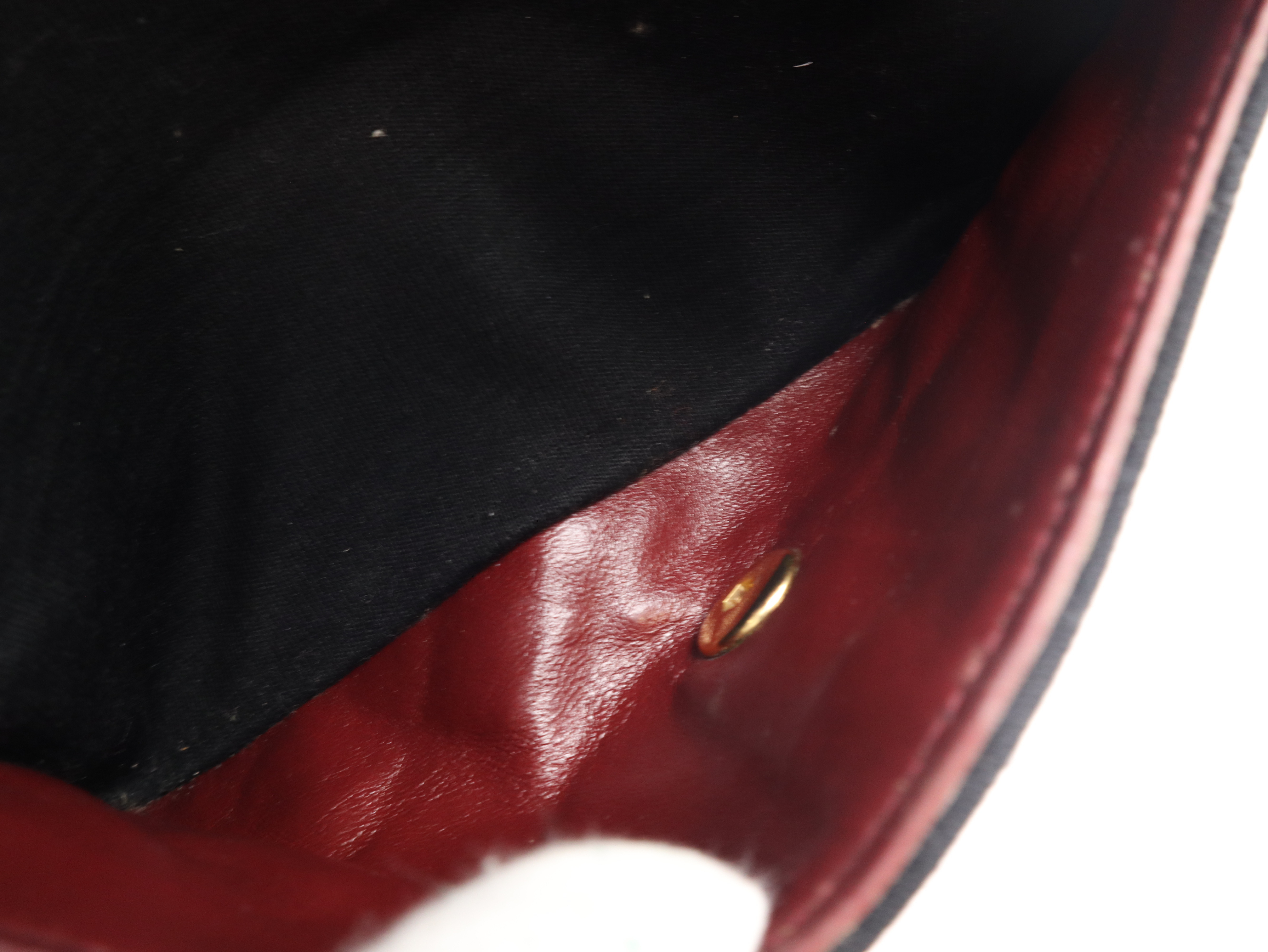 Cotton Jersey Matelassé 25 Double Flap Double Chain Gold Hardware Black Seal Card 1635184 Shoulder Bag — view 13