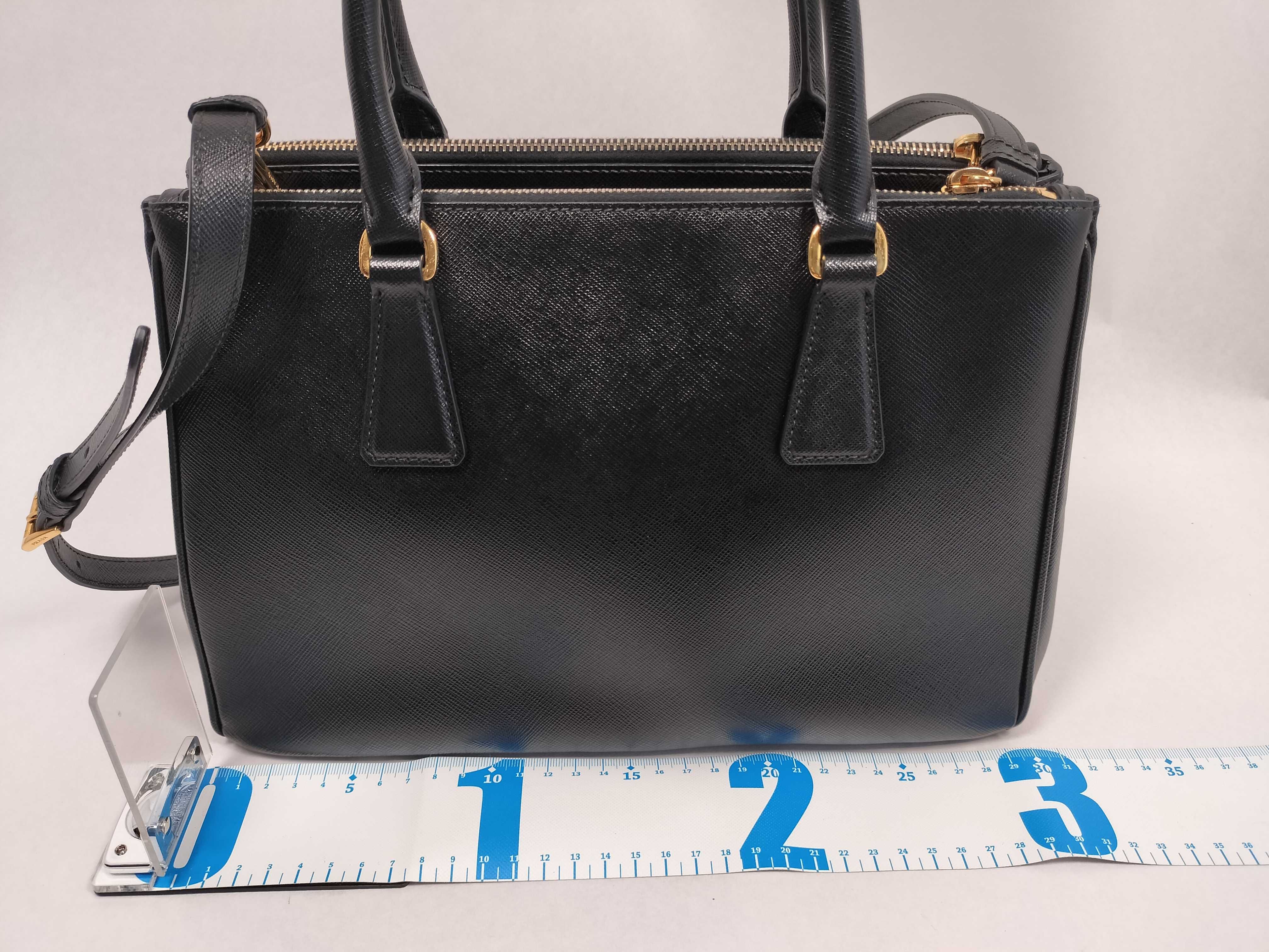HK-BN1801 Galleria Saffiano Black 2-Way Shoulder Bag (Handbag) — view 2