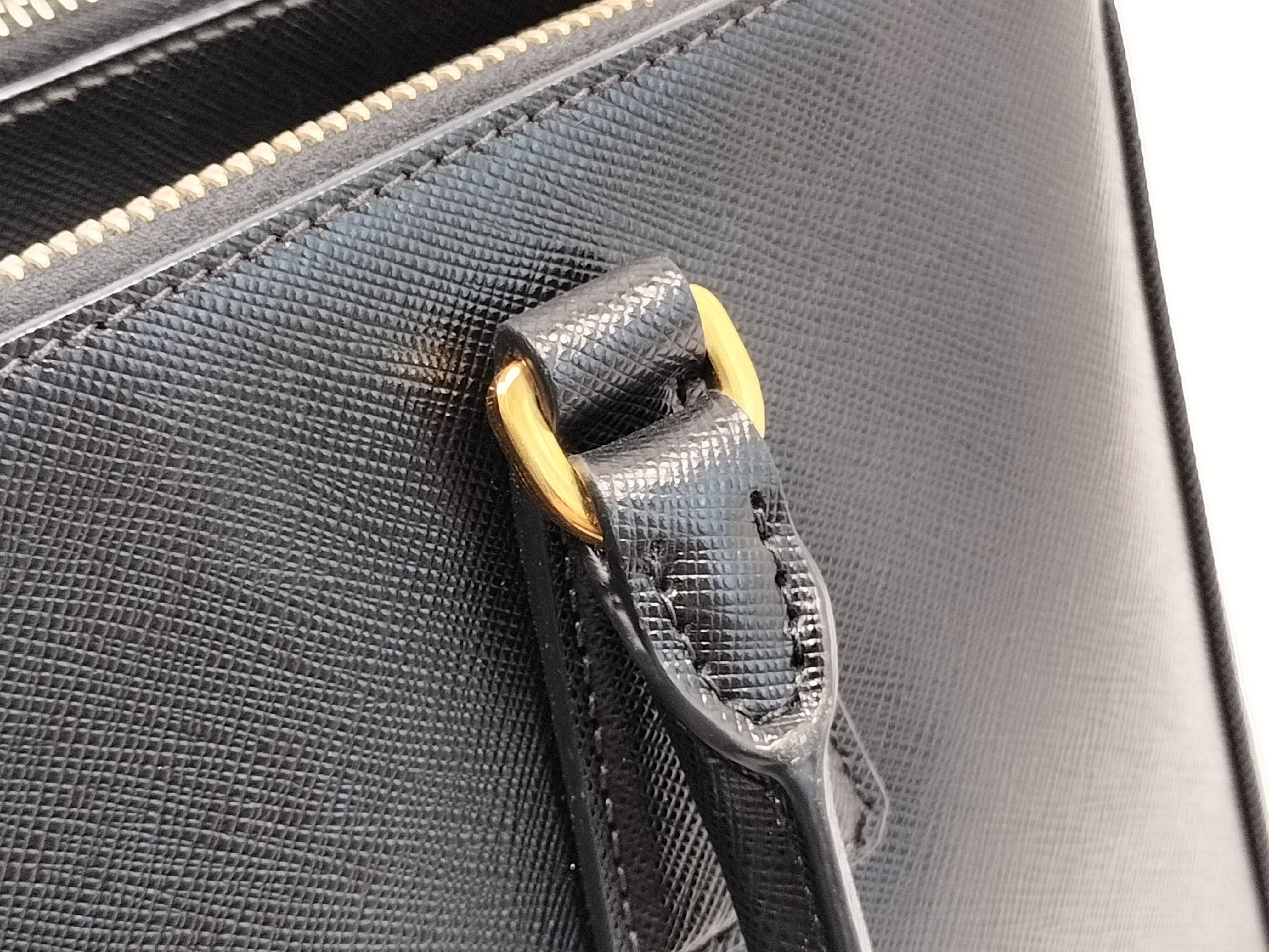 HK-BN1801 Galleria Saffiano Black 2-Way Shoulder Bag (Handbag) — view 5