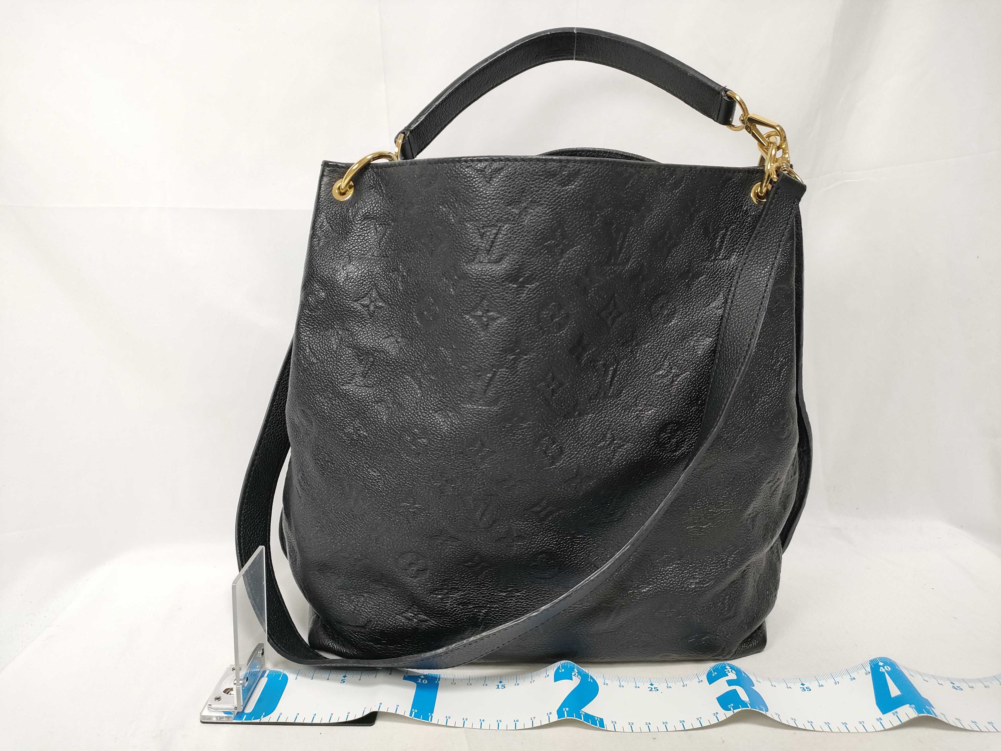 Monogram Empreinte Louis Vuitton Monogram Empreinte Metis 2-way Black Handbag CA0124 — view 2