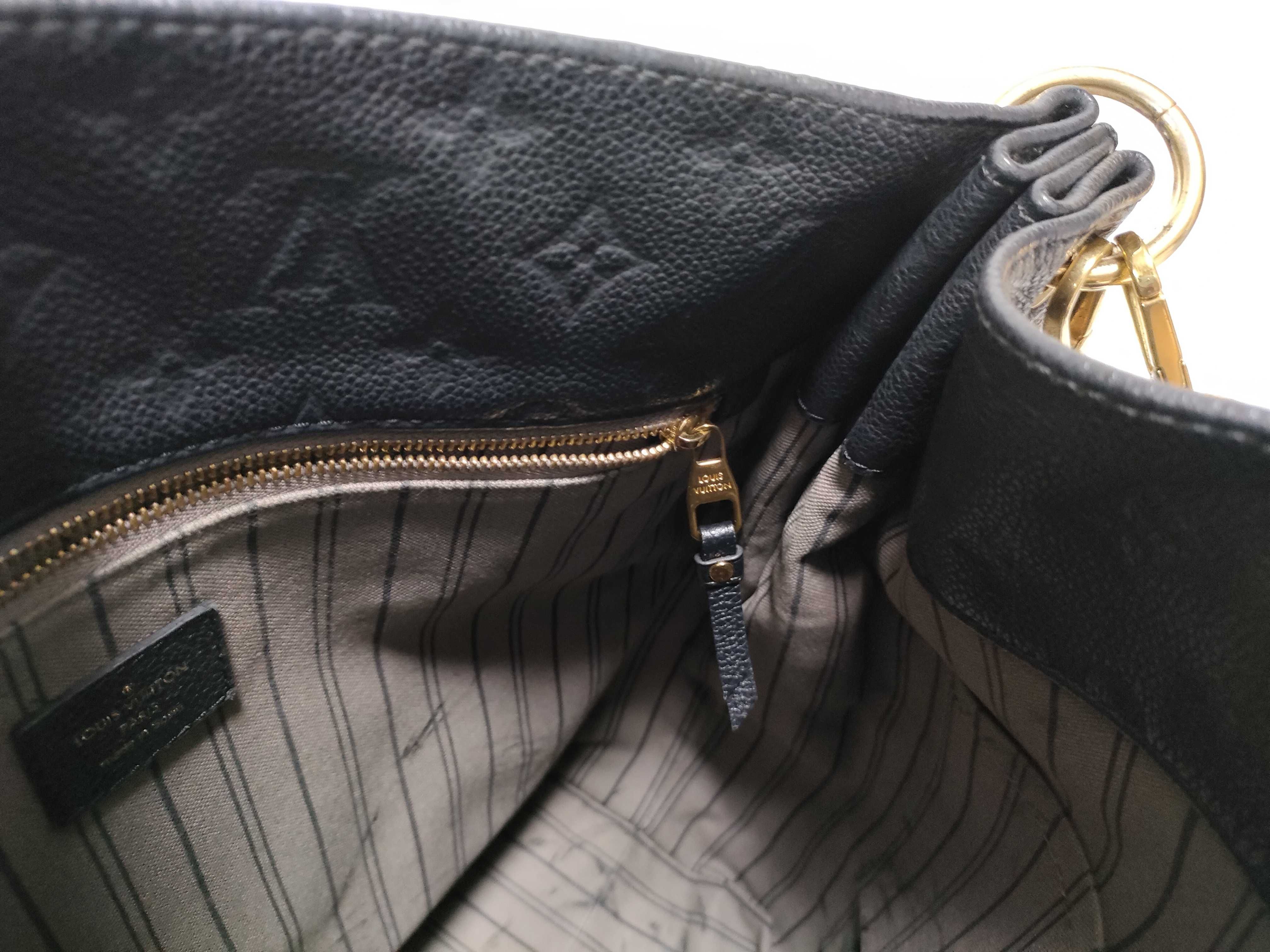 Monogram Empreinte Louis Vuitton Monogram Empreinte Metis 2-way Black Handbag CA0124 — view 11