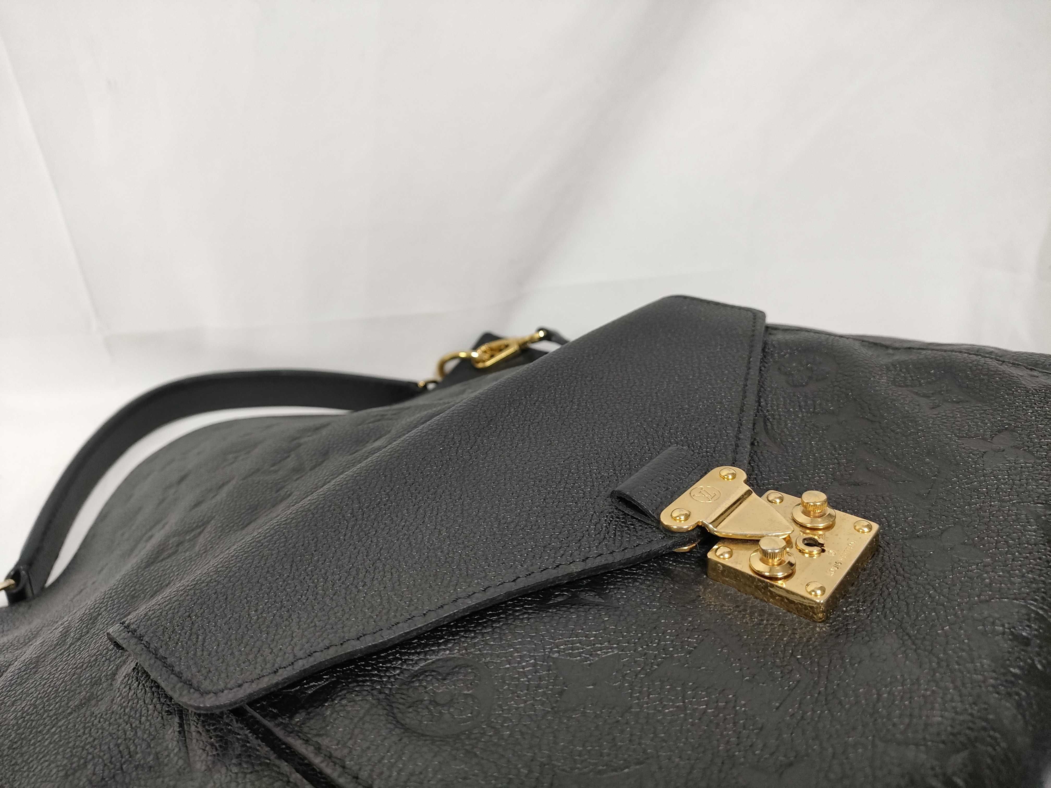 Monogram Empreinte Louis Vuitton Monogram Empreinte Metis 2-way Black Handbag CA0124 — view 7