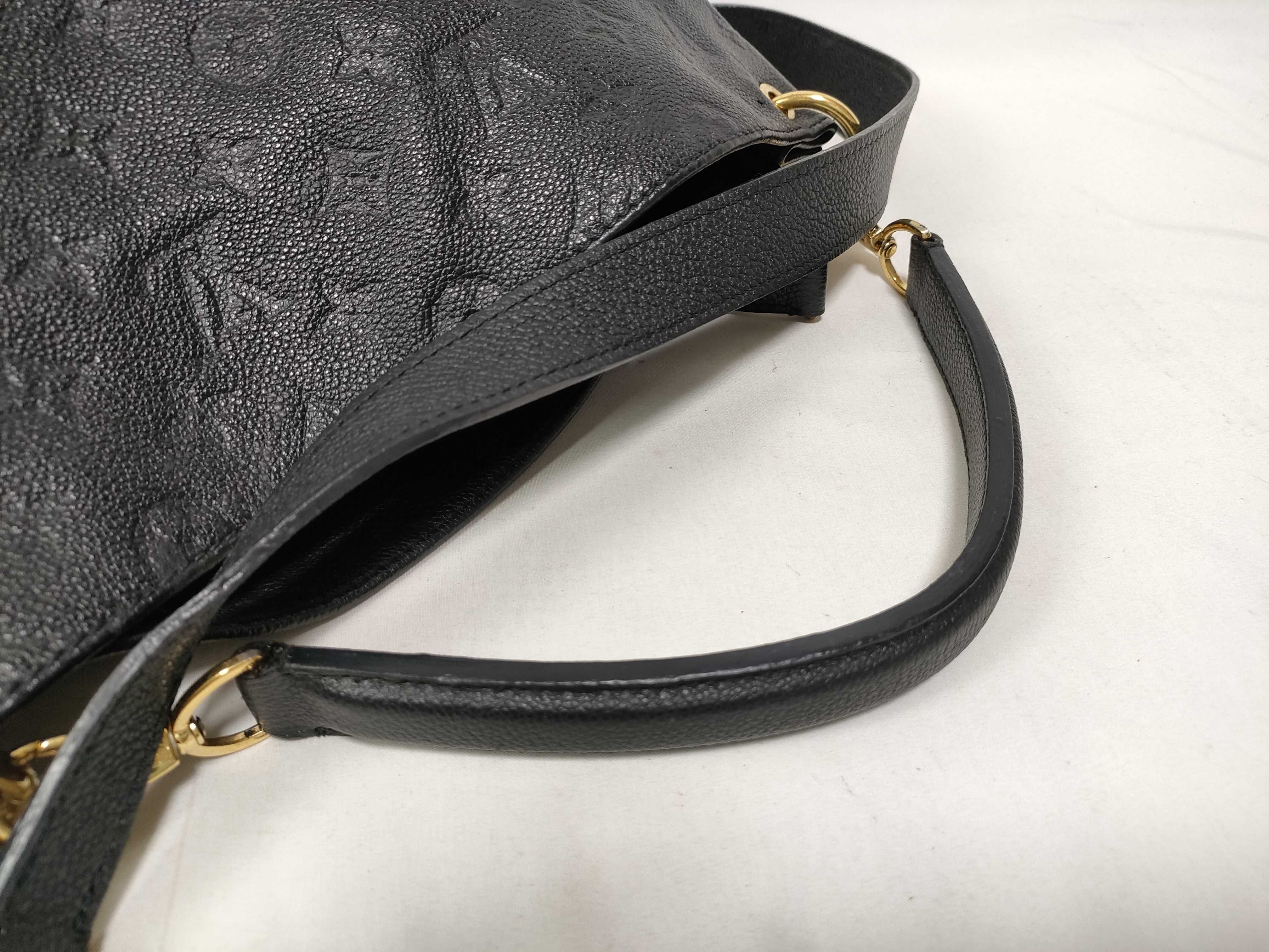 Monogram Empreinte Louis Vuitton Monogram Empreinte Metis 2-way Black Handbag CA0124 — view 9