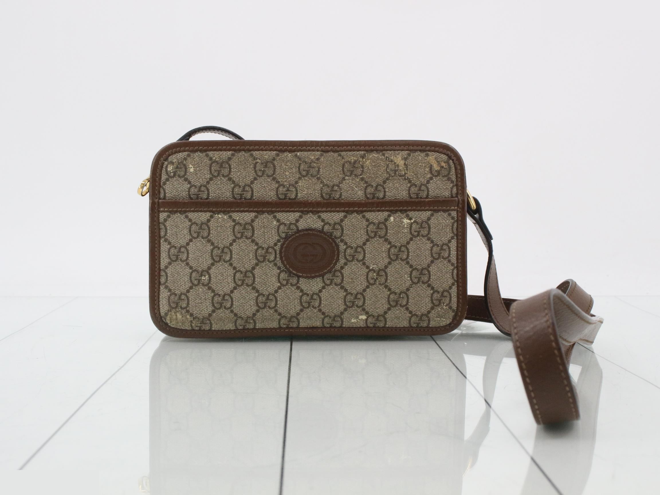 GG Supreme Leather Shoulder Bag