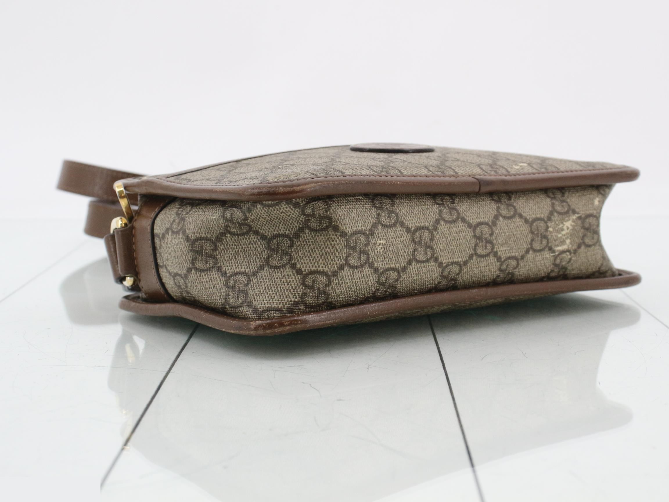 GG Supreme Leather Shoulder Bag — view 5