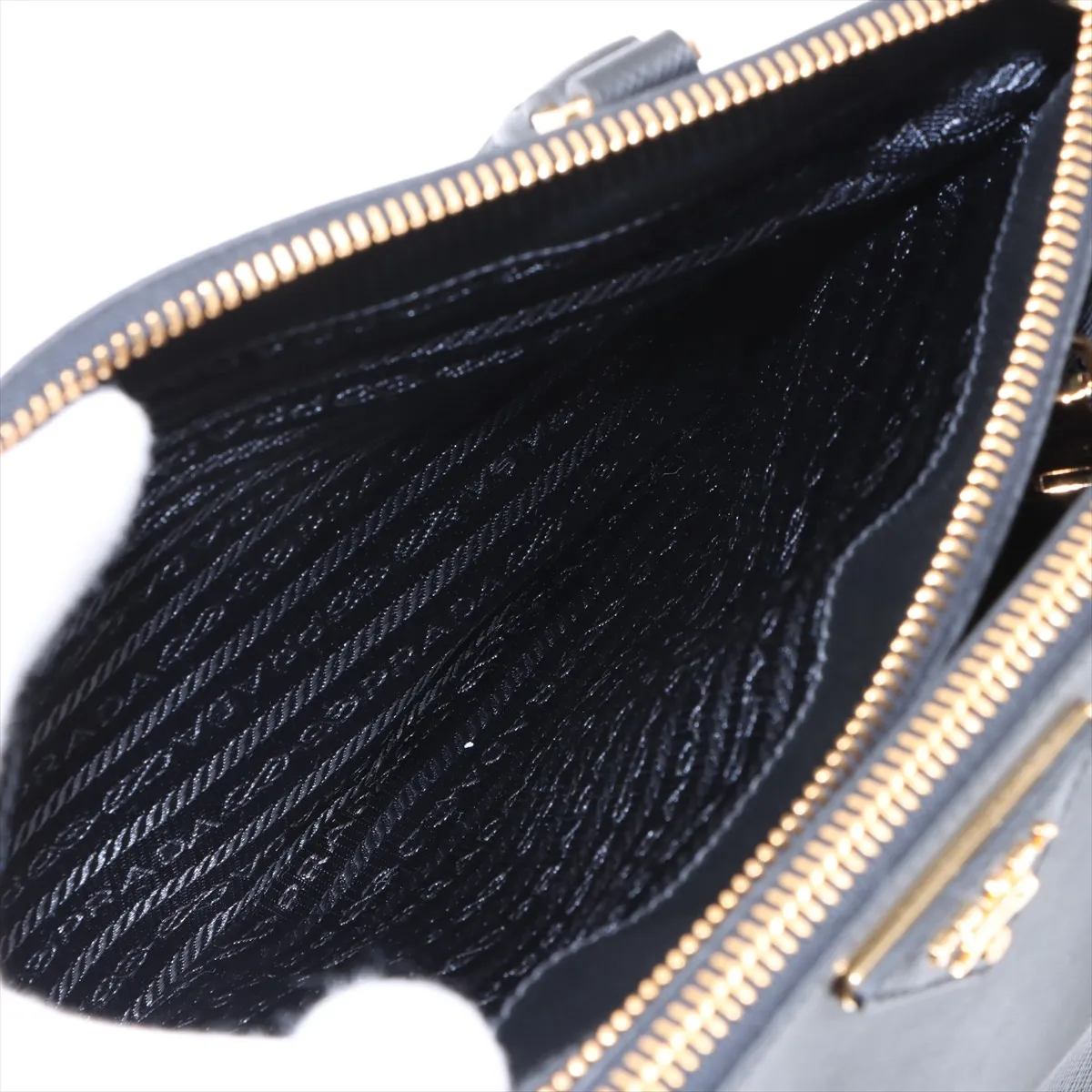 Saffiano Luxe Leather 2WAY Handbag Black BN2863 — view 11