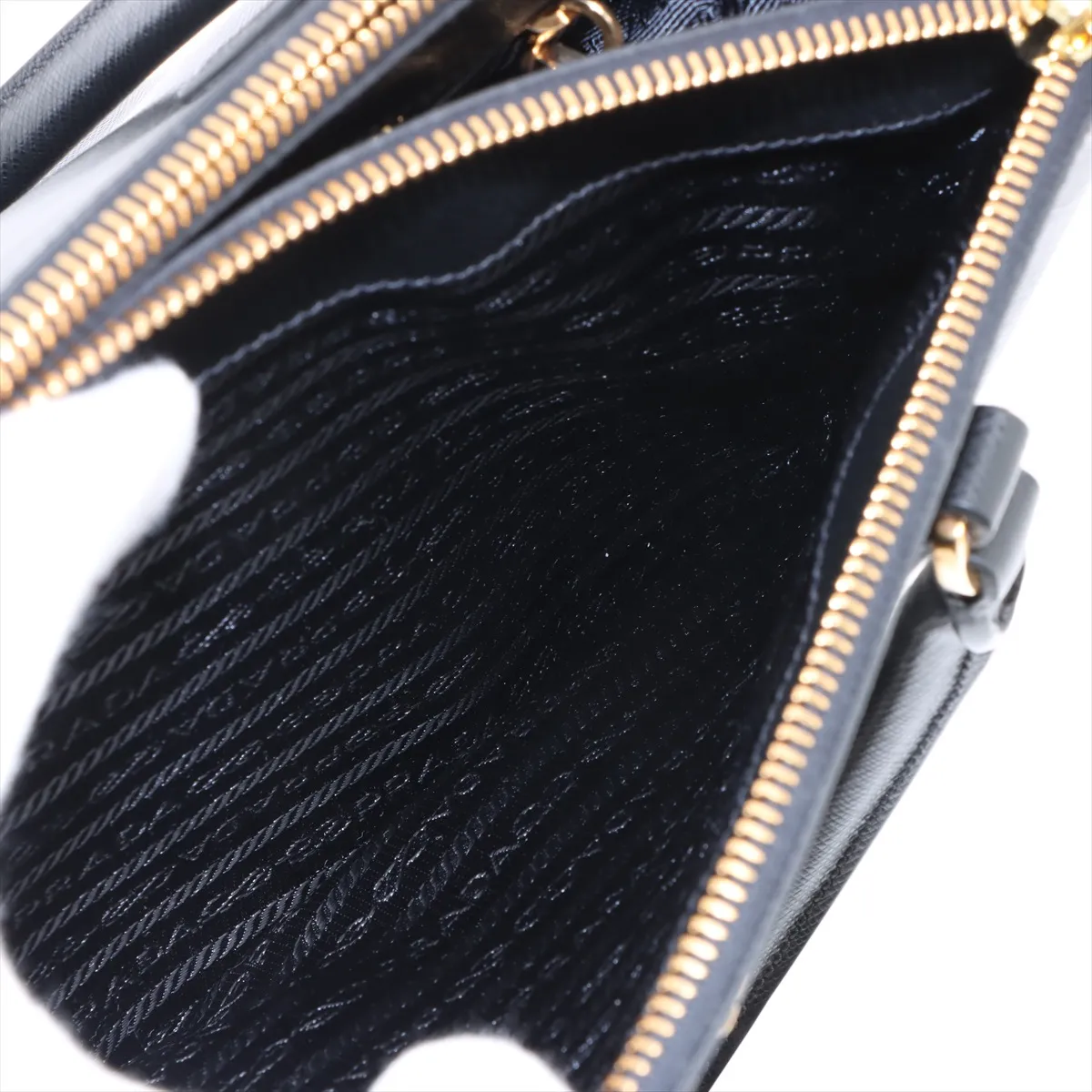 Saffiano Luxe Leather 2WAY Handbag Black BN2863 — view 12