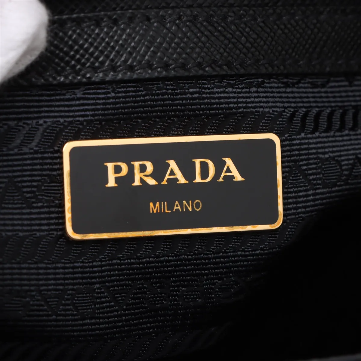 Saffiano Luxe Leather 2WAY Handbag Black BN2863 — view 13