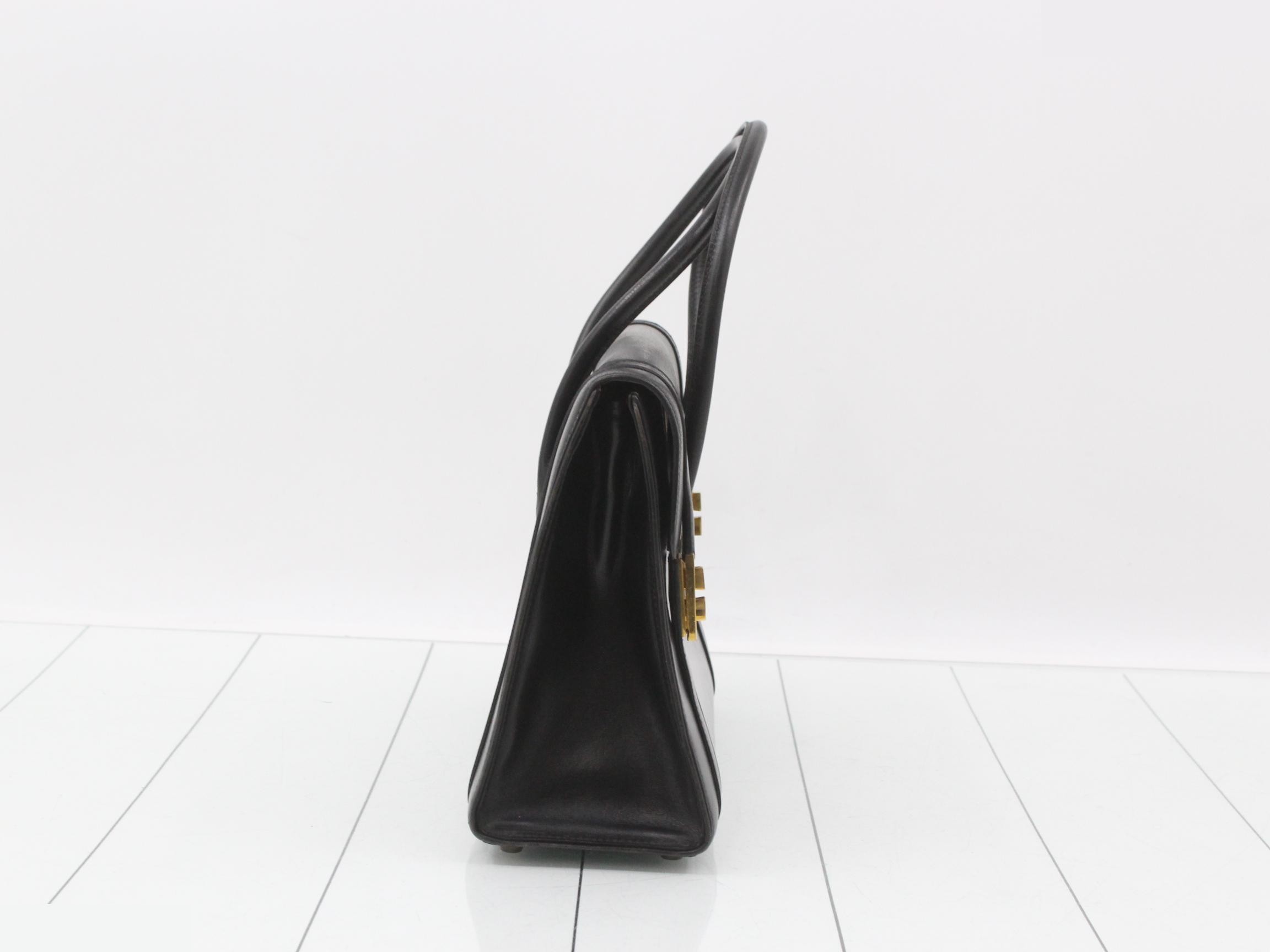 Drag 32 Box Calf Dark Brown Gold Hardware — view 4
