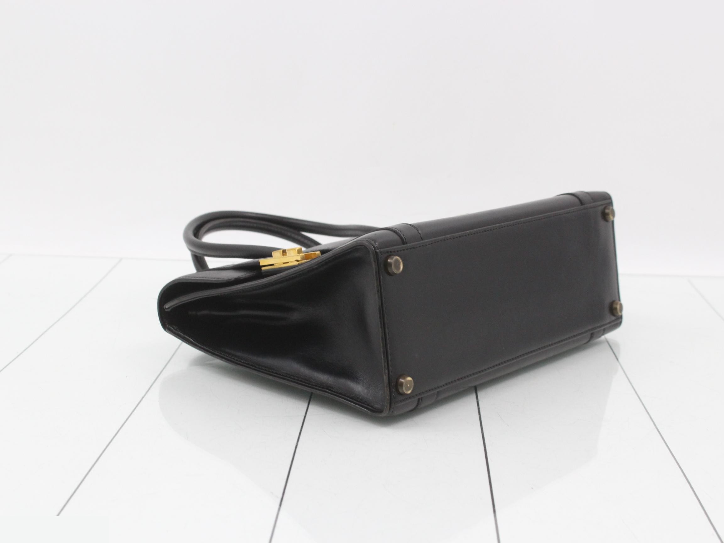 Drag 32 Box Calf Dark Brown Gold Hardware — view 5