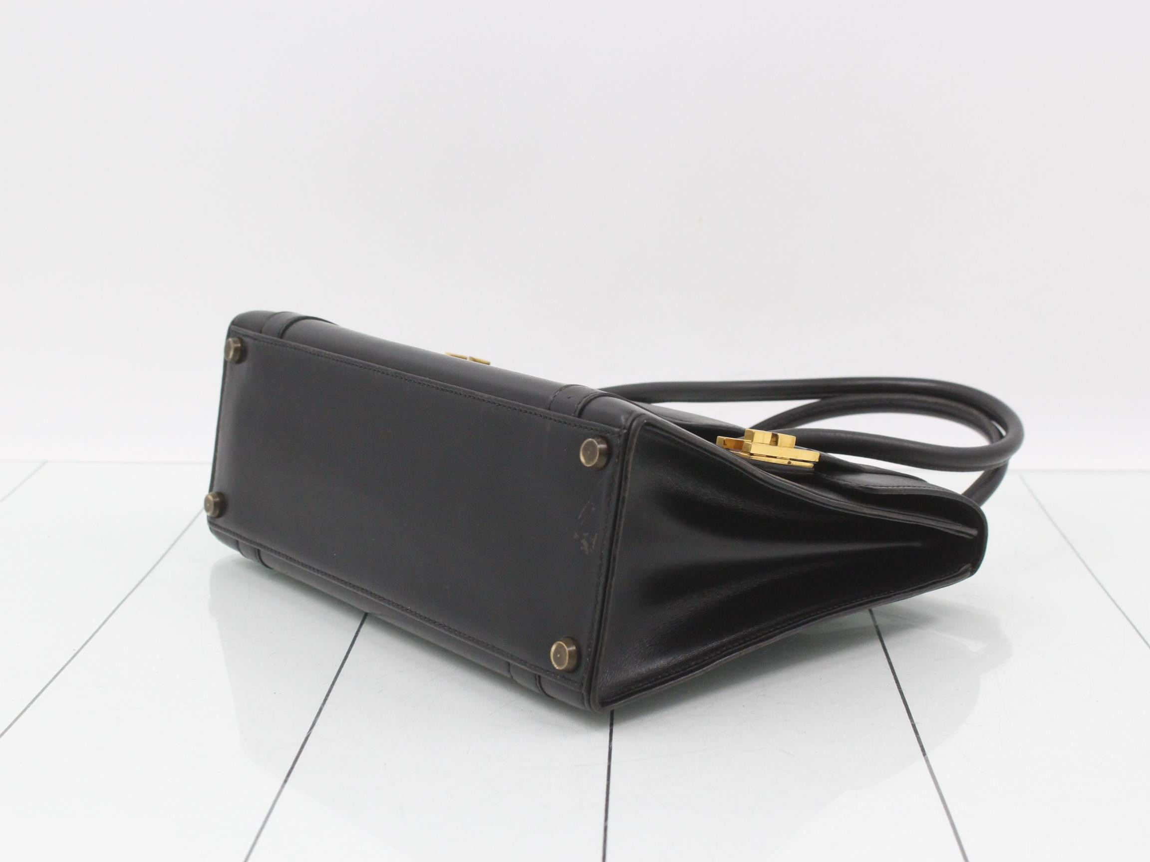 Drag 32 Box Calf Dark Brown Gold Hardware — view 6