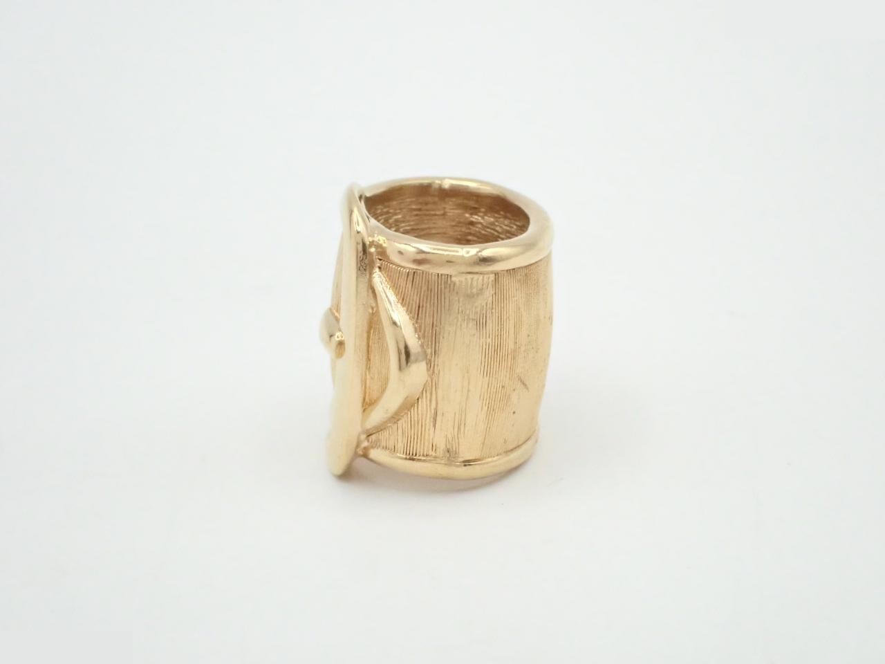 Belt buckle gold scarf ring Dior — view 3