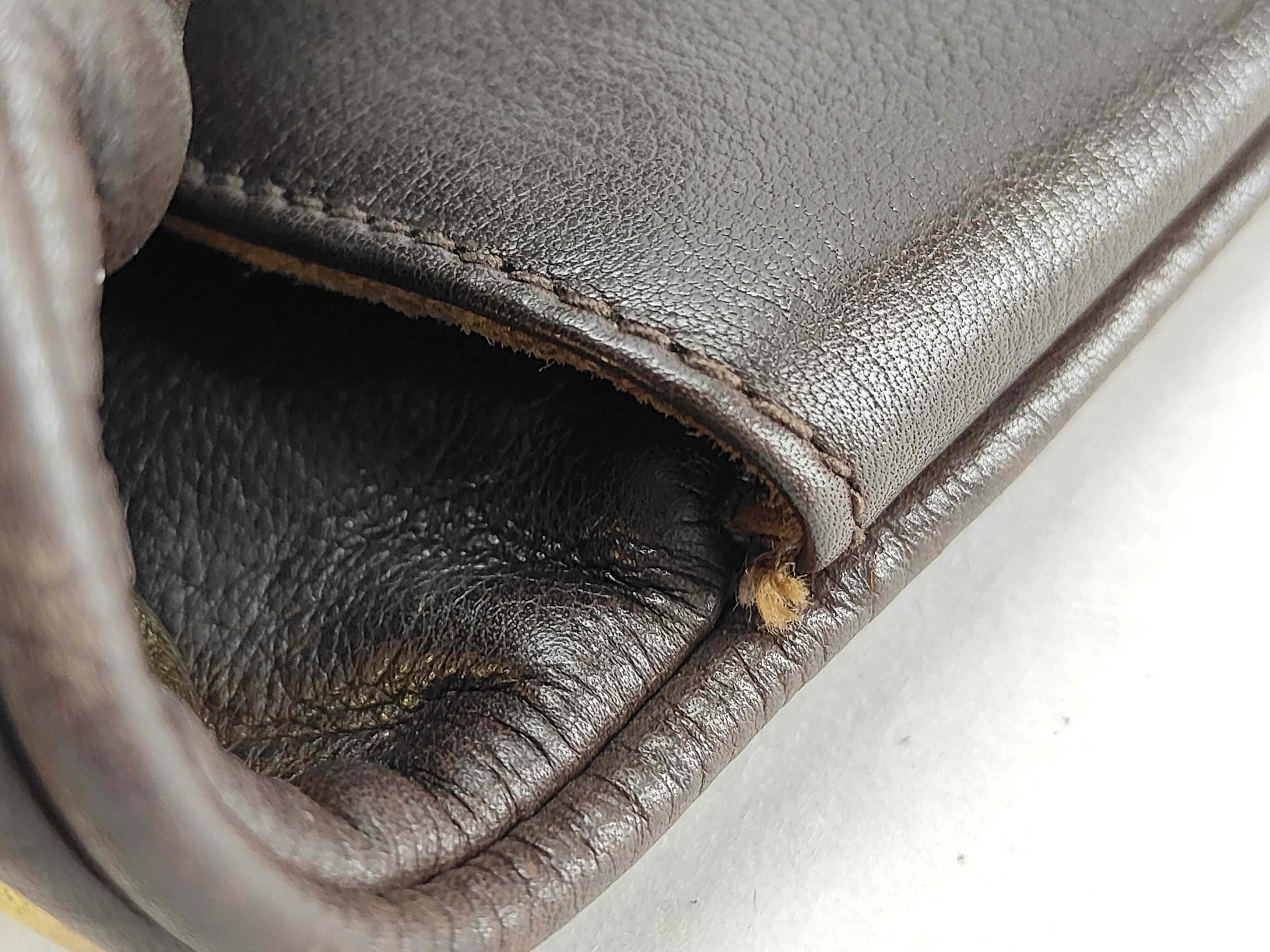 brown leather shoulder bag — view 15