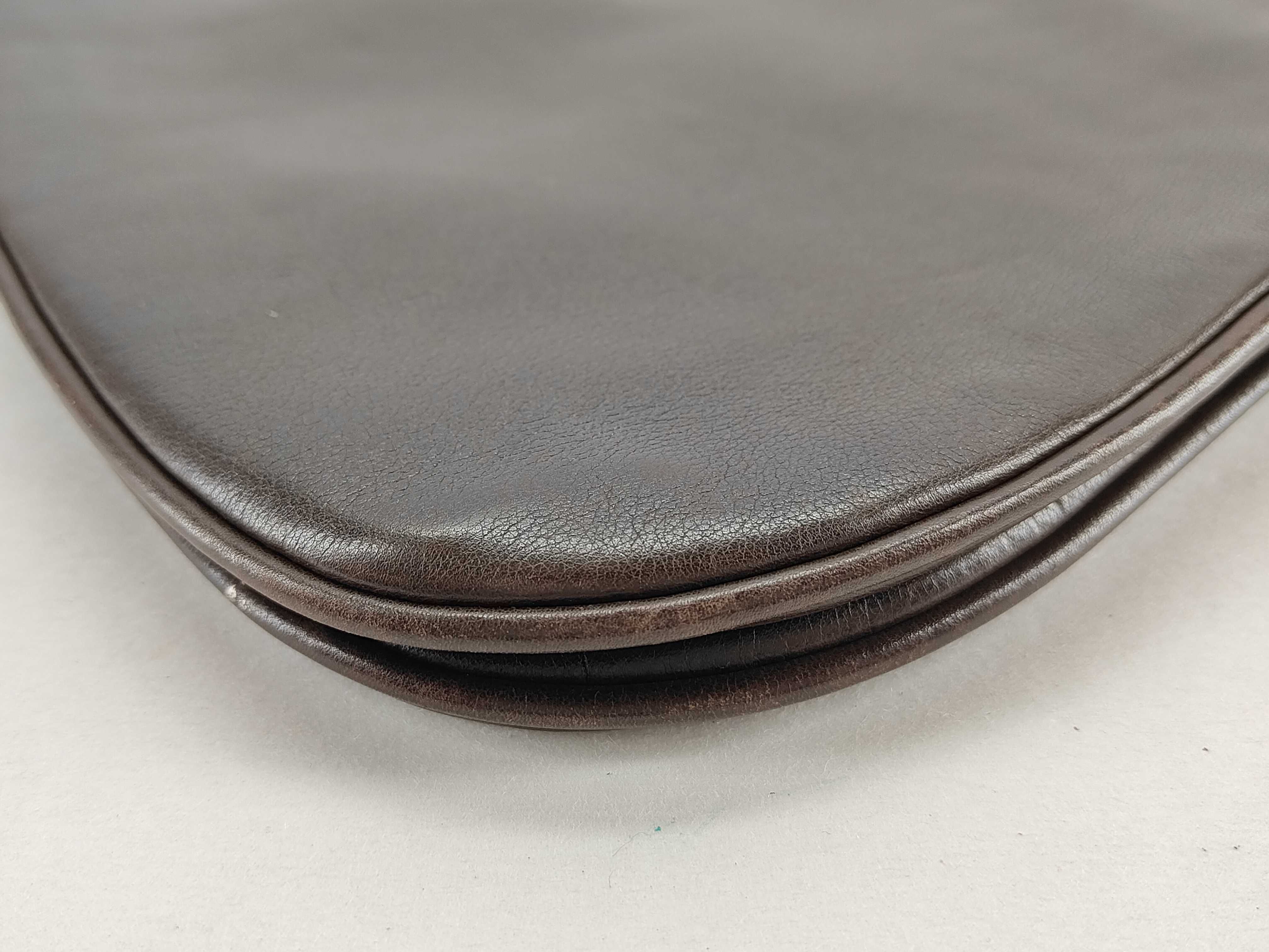 brown leather shoulder bag — view 6