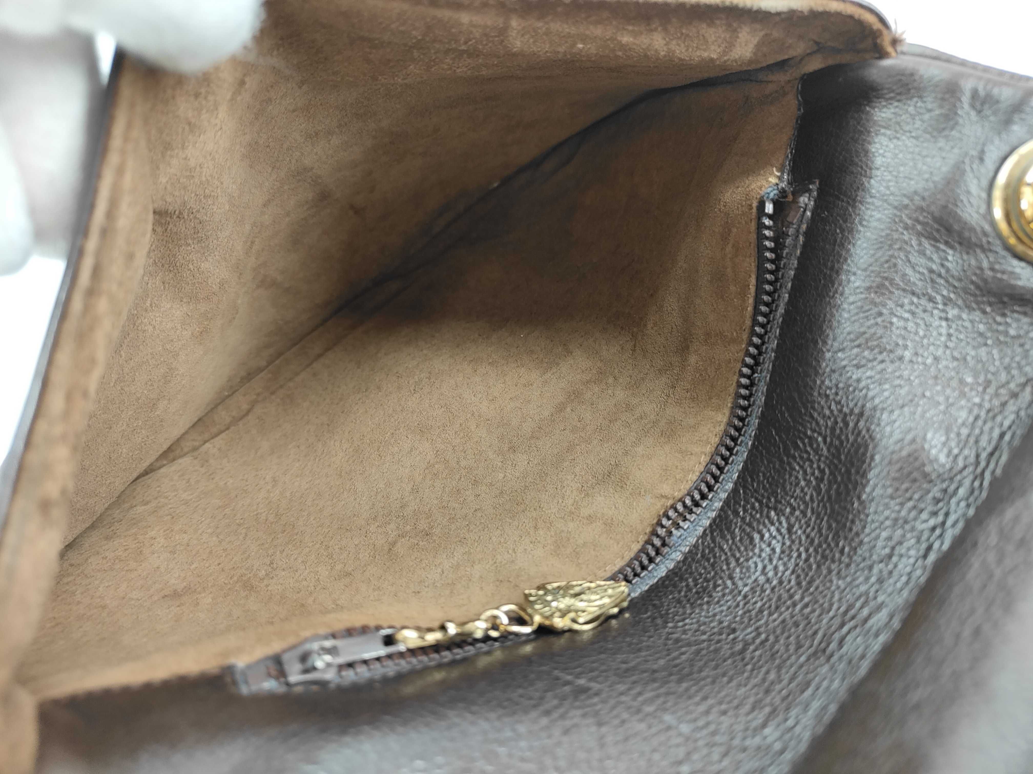 brown leather shoulder bag — view 9