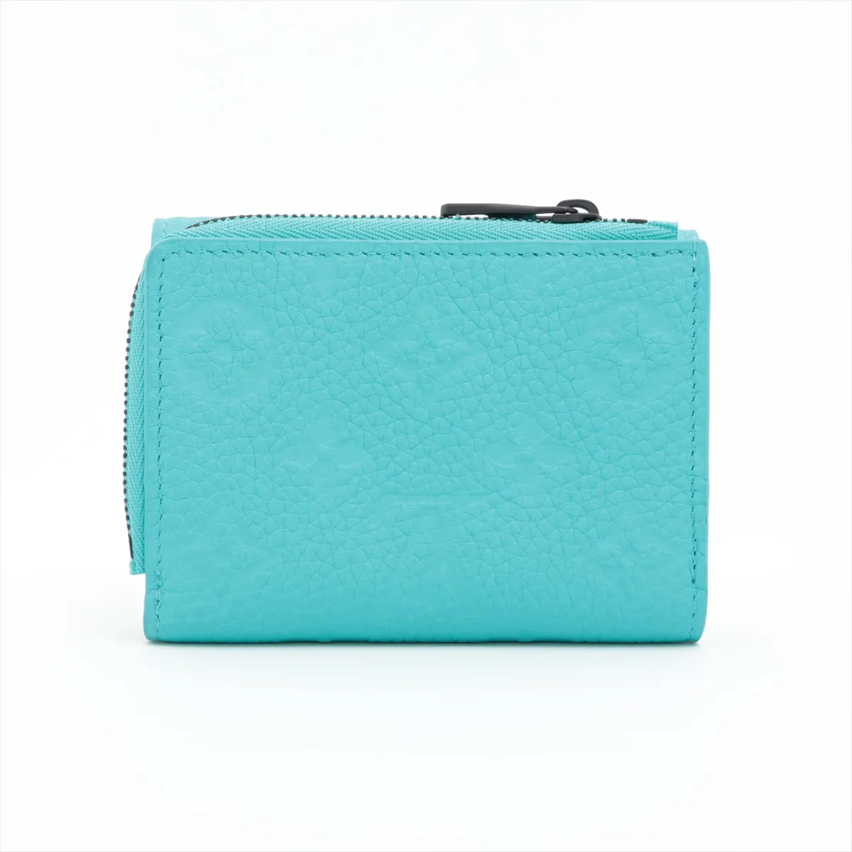 Taurillon Portefeuille Pilot M11500 Turquoise Blue Compact Wallet (RFID Activated) — view 2