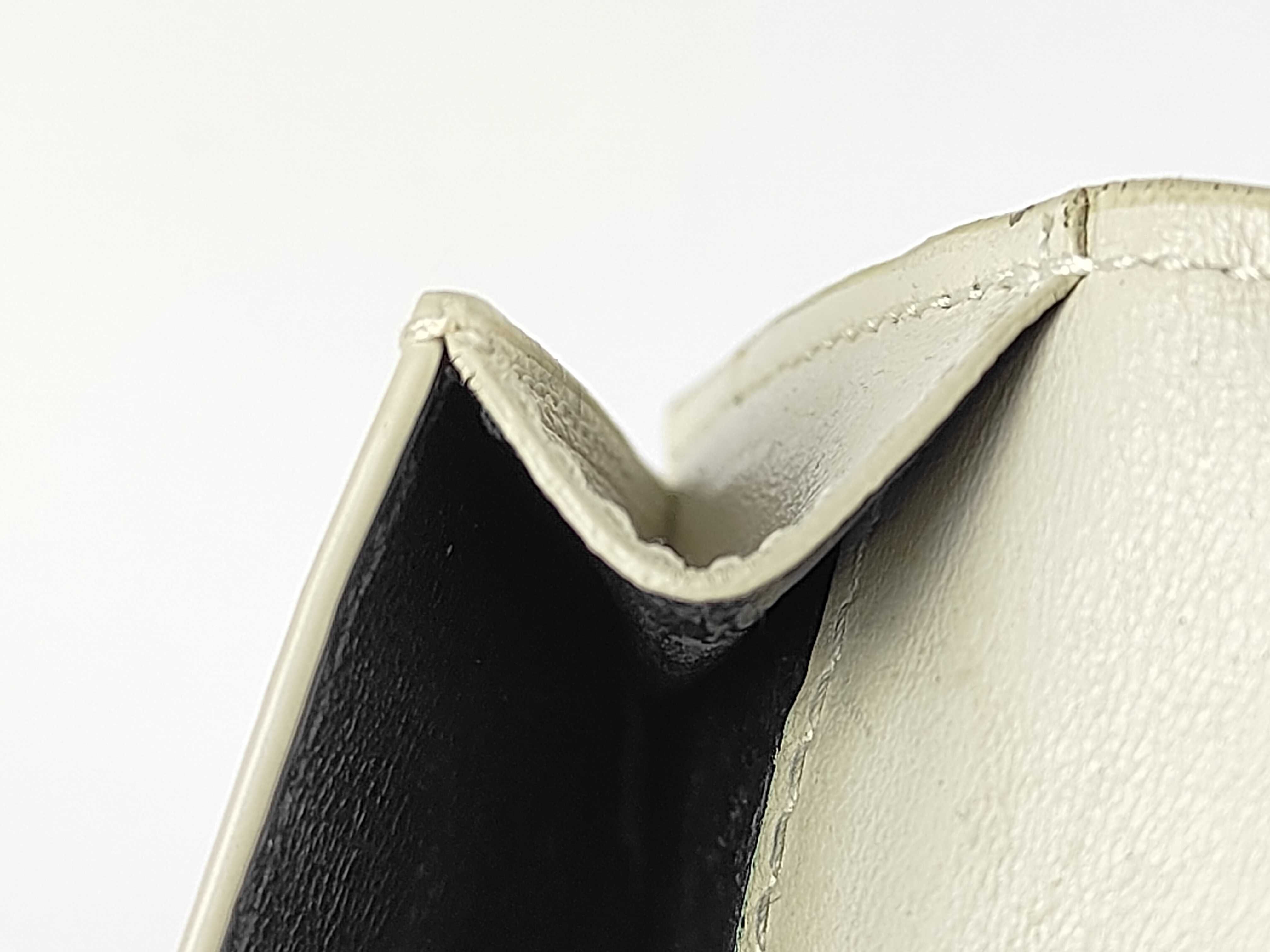 White Leather Folding Wallet — view 11