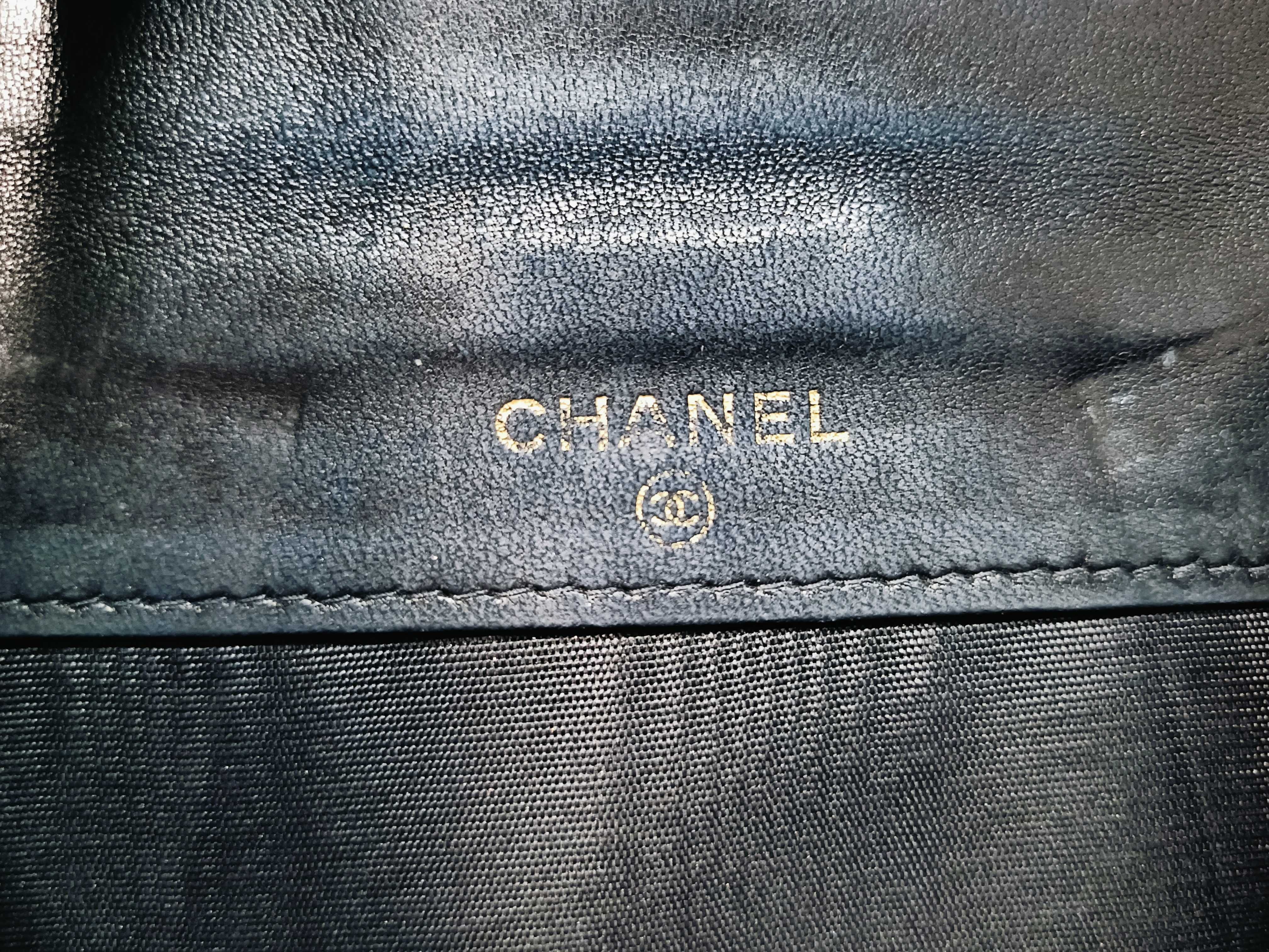 Caviar Skin Coco Mark/Black Wallet — view 13