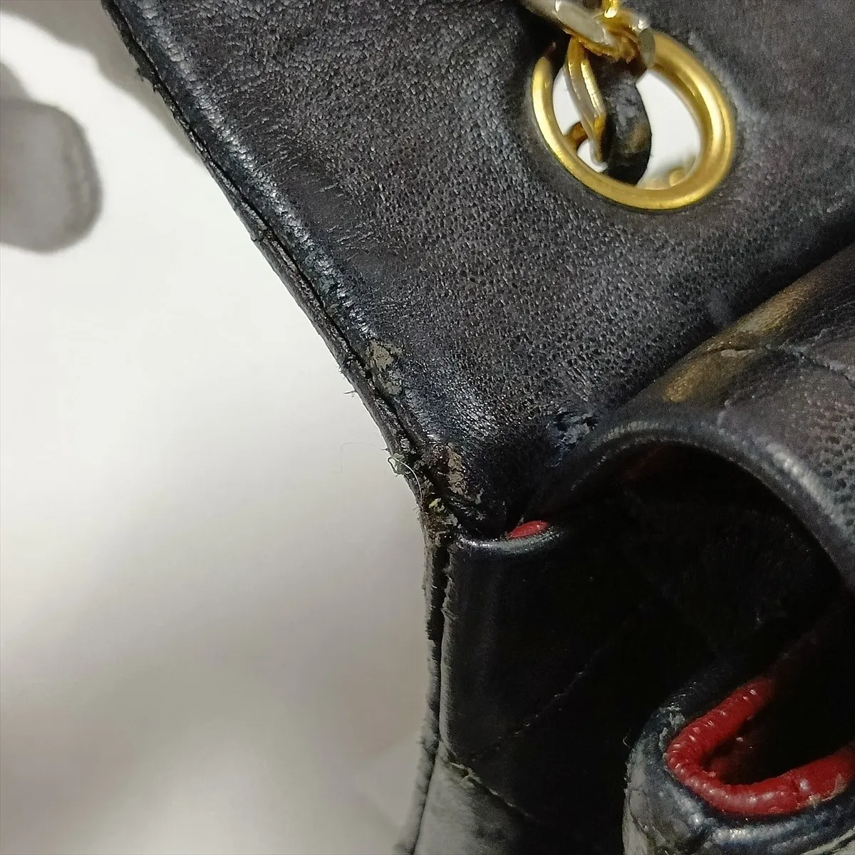 Matelassé 25 Lambskin Double Flap Double Chain Bag, Black with Gold Hardware, 0511109 (Serial Number in the 0s, A01112) — view 14