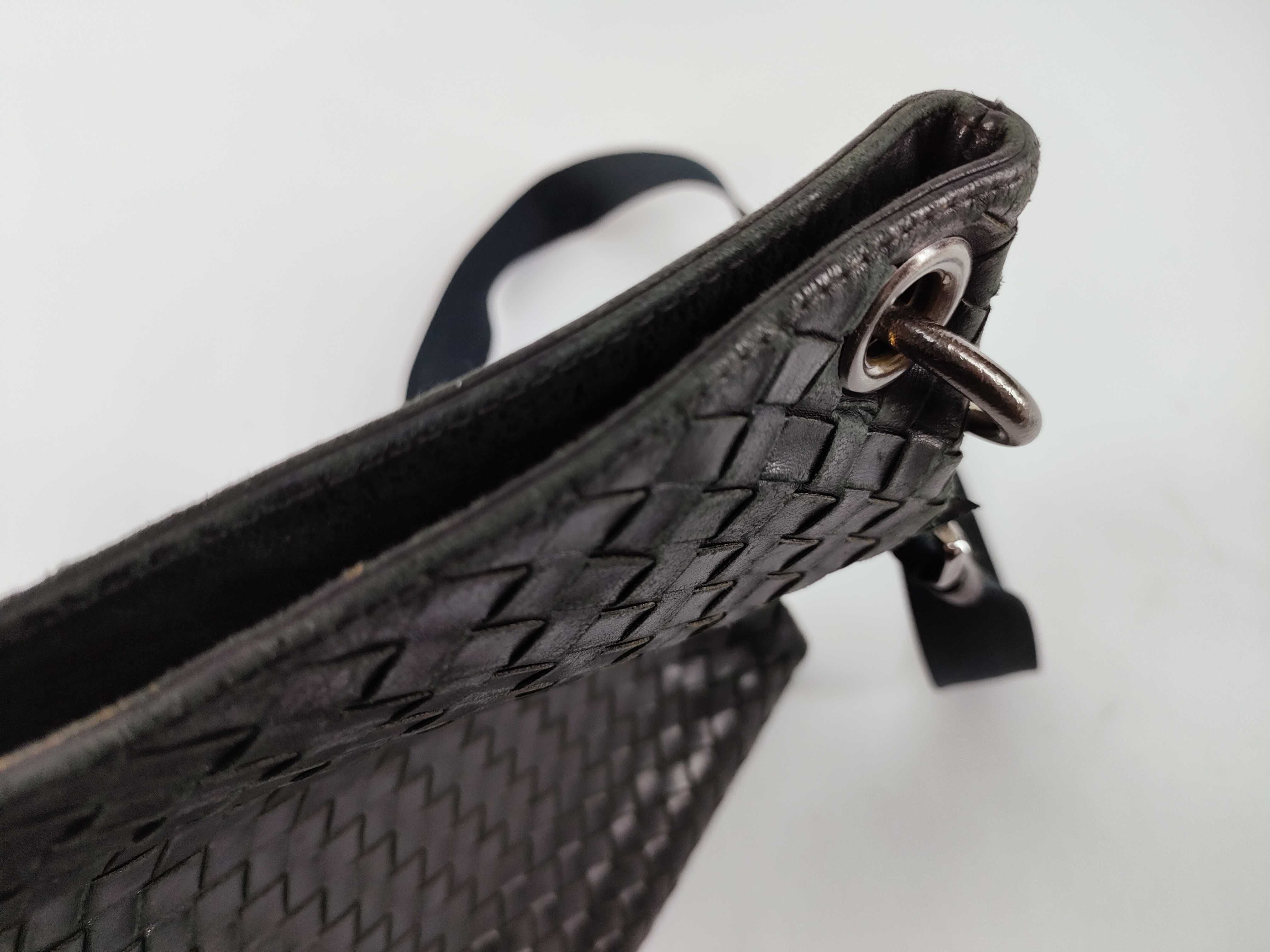 Intrecciato Bottega Veneta Shoulder Bag Intrecciato Leather Black Shoulder Bag — view 7