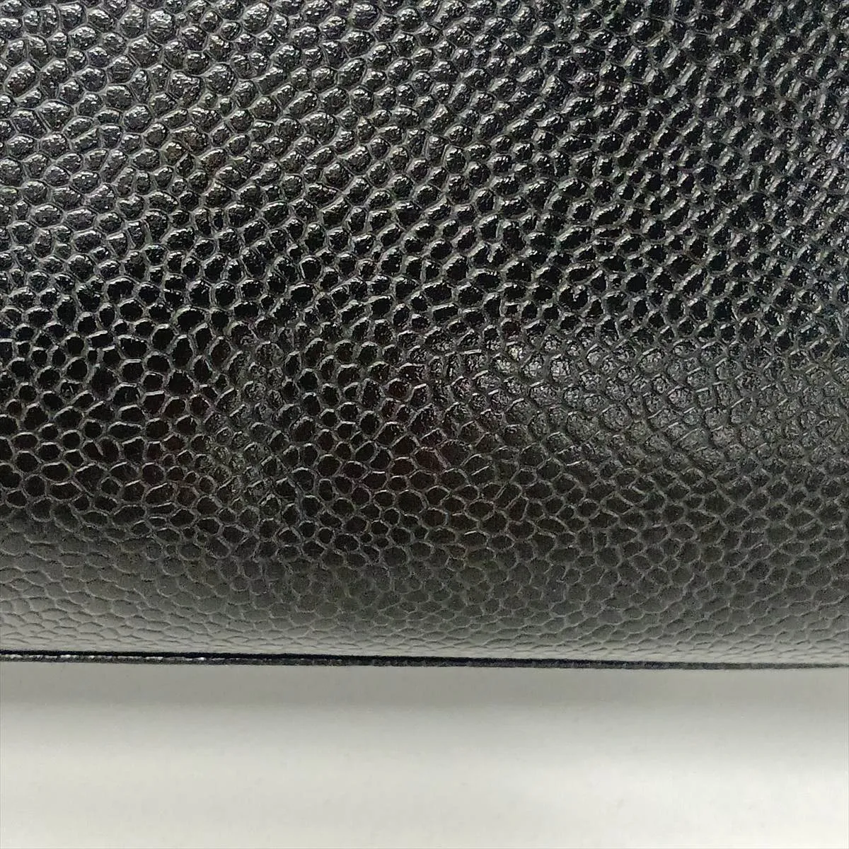 Coco Mark Caviar Skin Handbag, Wood, Black, Gold Hardware, 6035910, Series 6 — view 11
