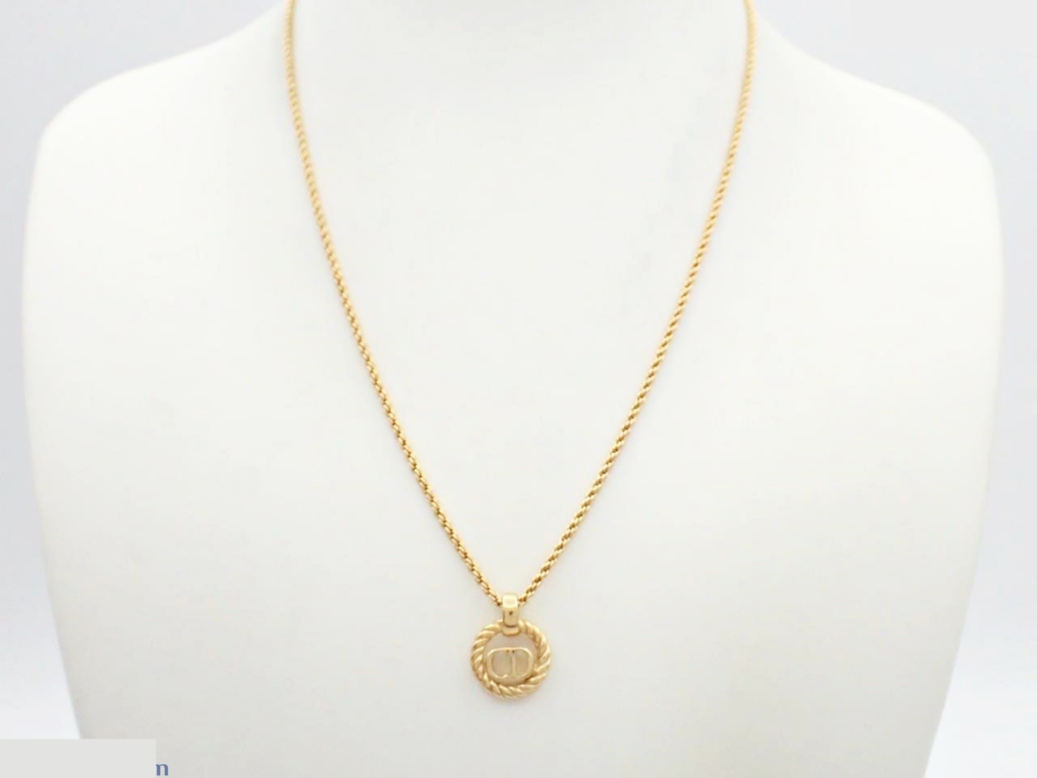 CD logo gold necklace chain approx. 44cm — view 3