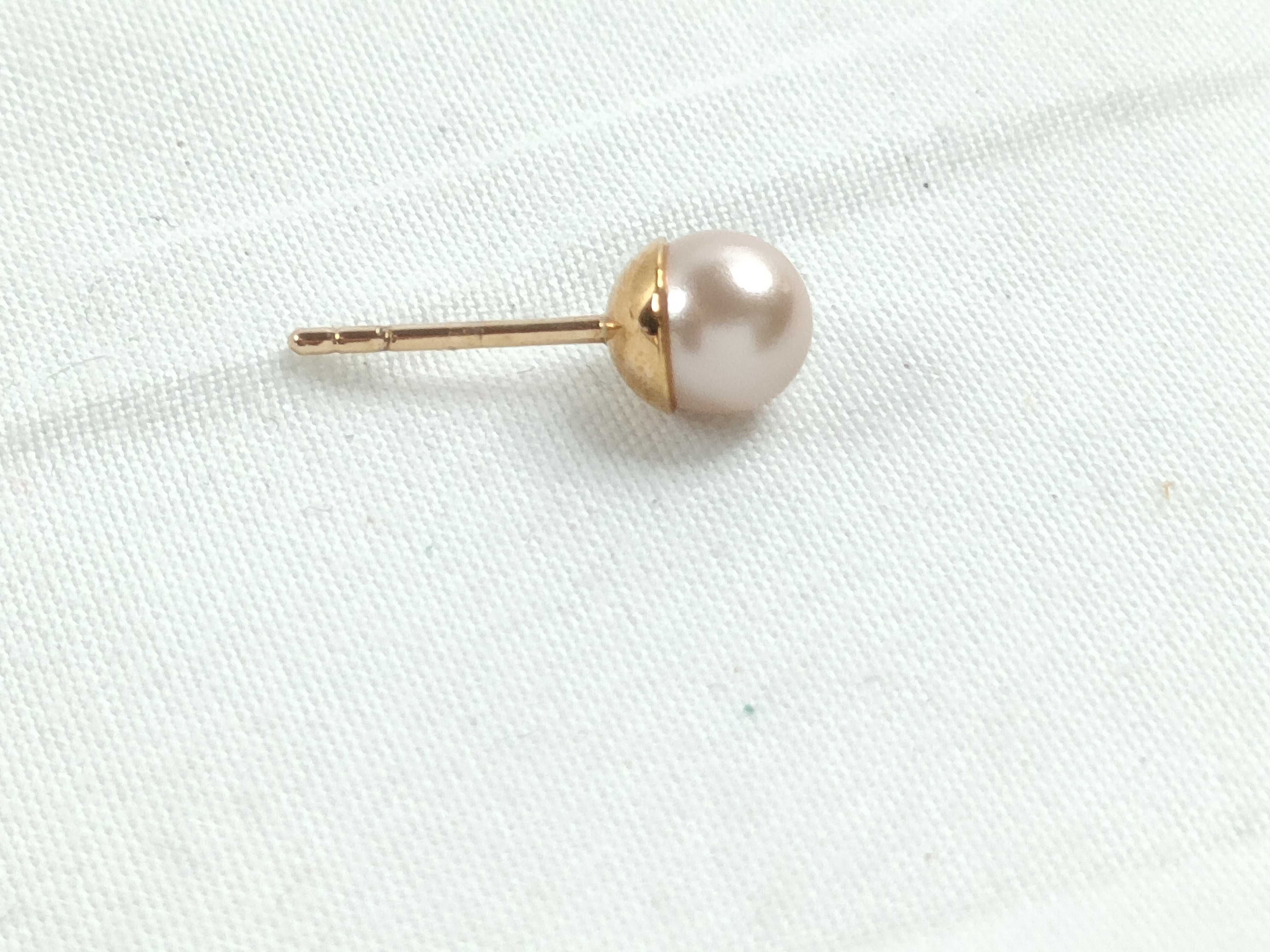 Tribal Pearl Single Earring — view 4