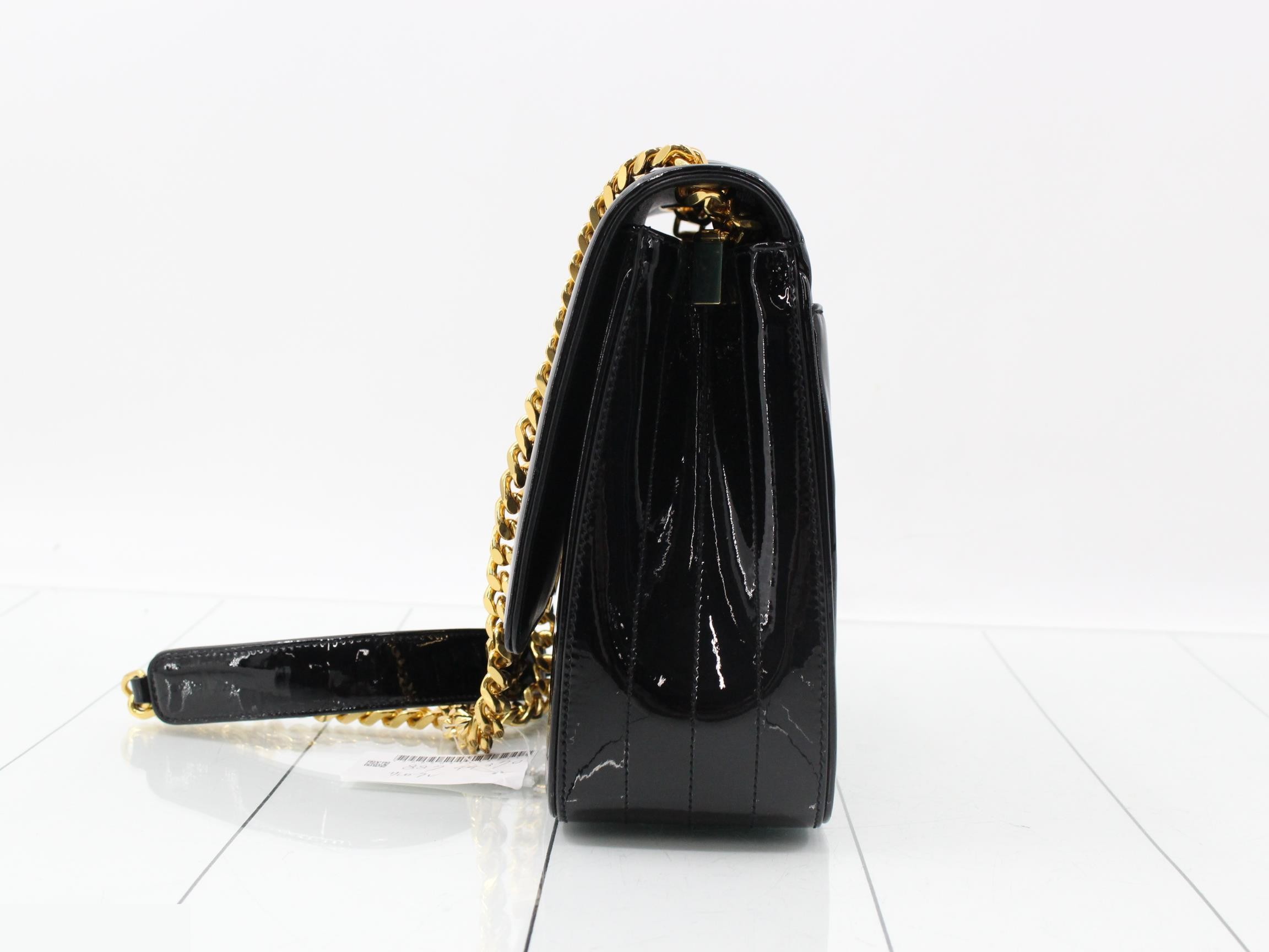 Other lines: Bags & Shoulder Bags - Vicki GM Patent Leather Black — view 3