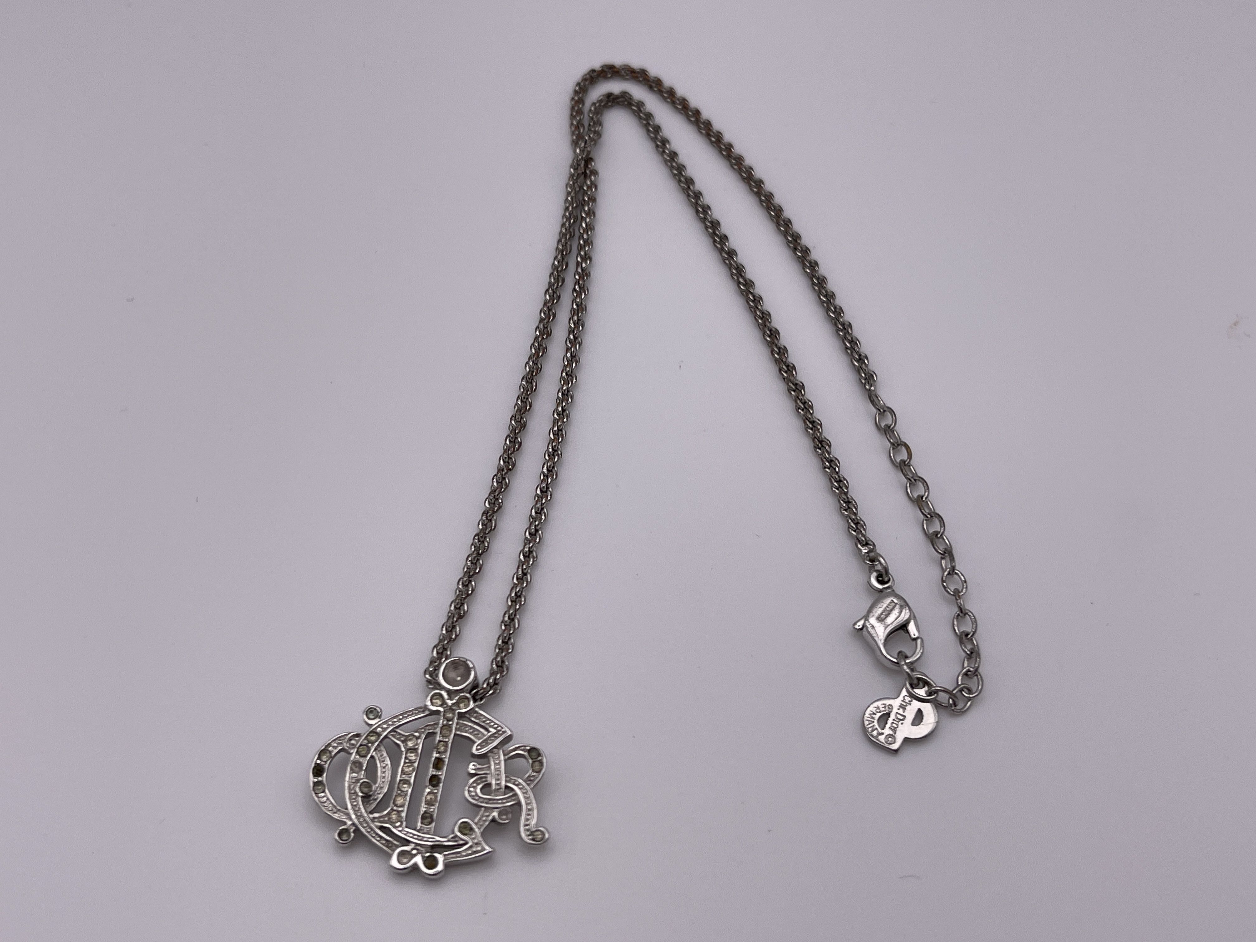 silver necklace — view 2