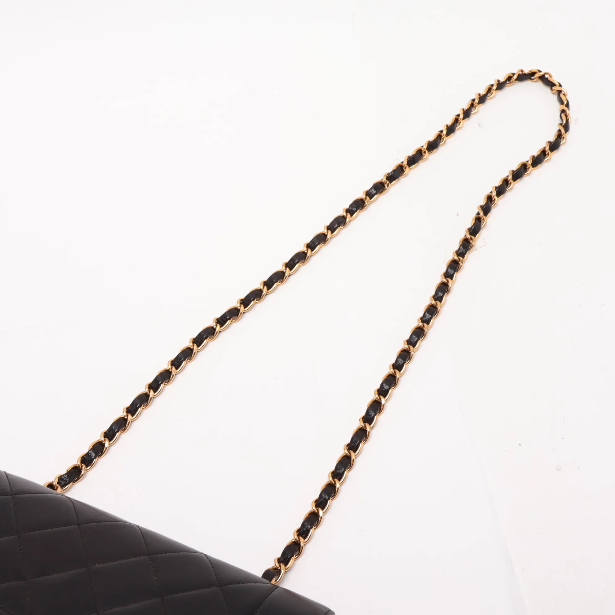 Matelassé Lambskin Single Flap Single Chain Bag, Diana Flap, Black with Gold Hardware, 3755677, Series 3 — view 5