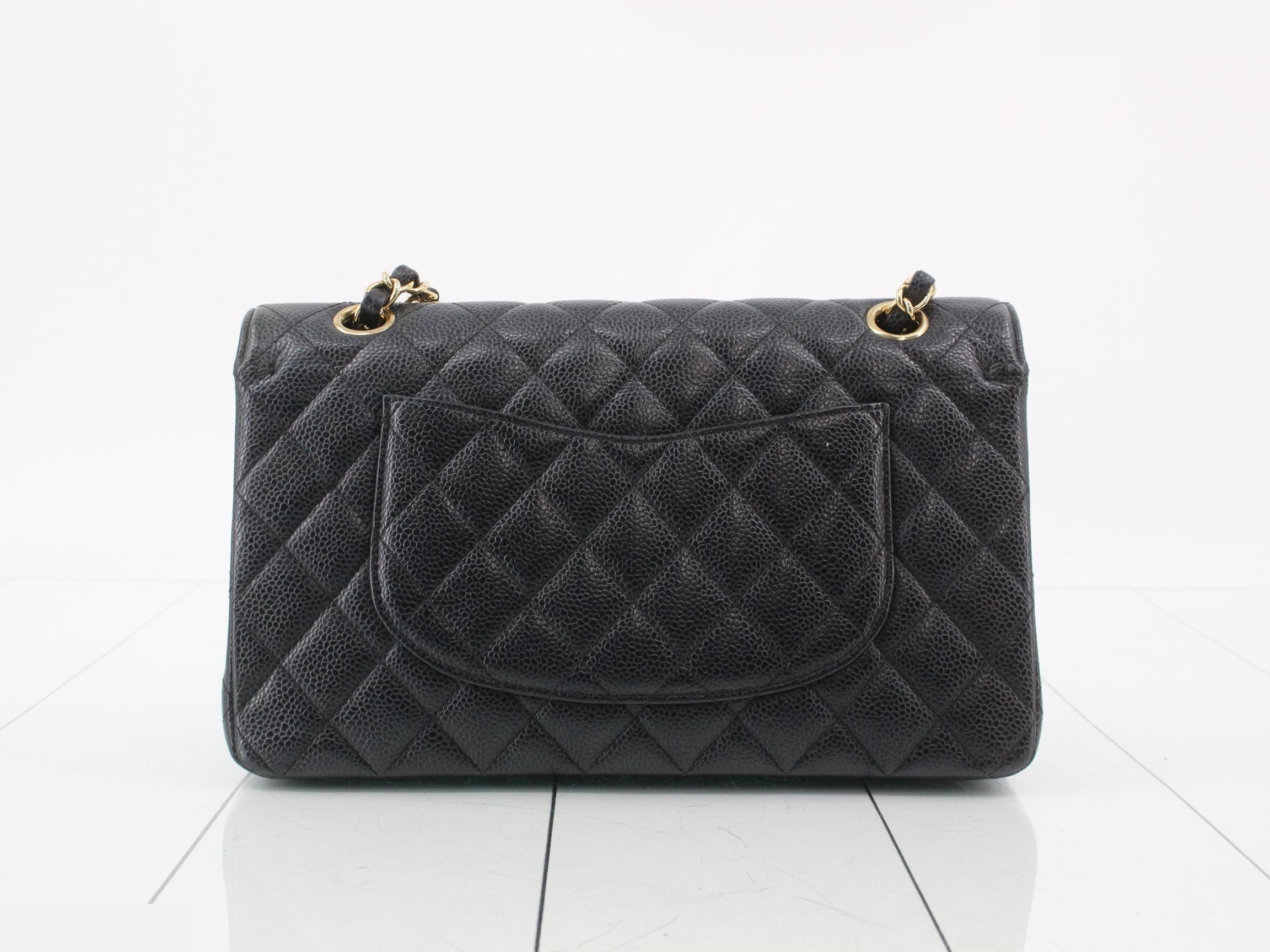 Caviar Double Flap 25 Chain Shoulder Bag (with seal) — view 2