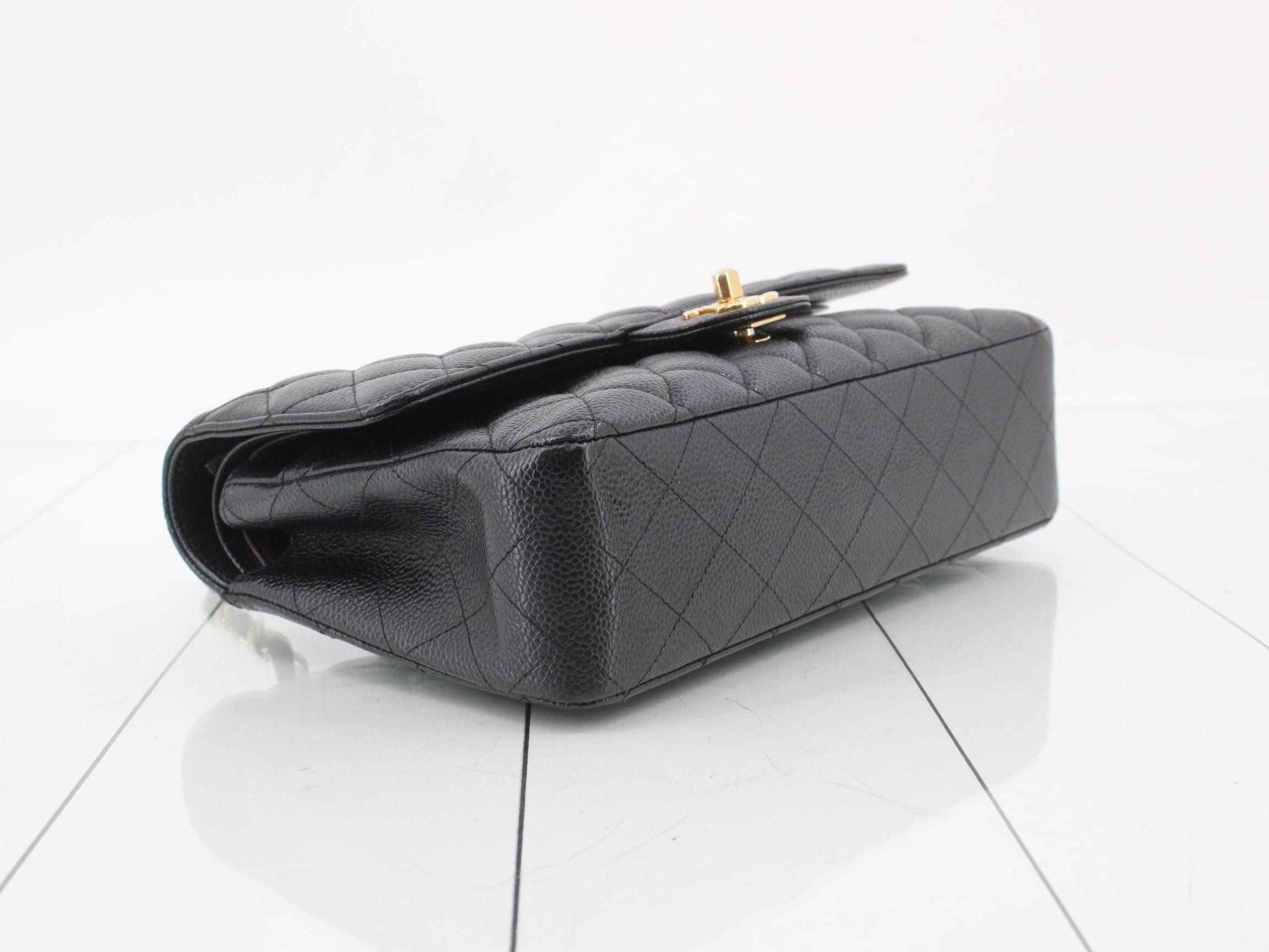 Caviar Double Flap 25 Chain Shoulder Bag (with seal) — view 5