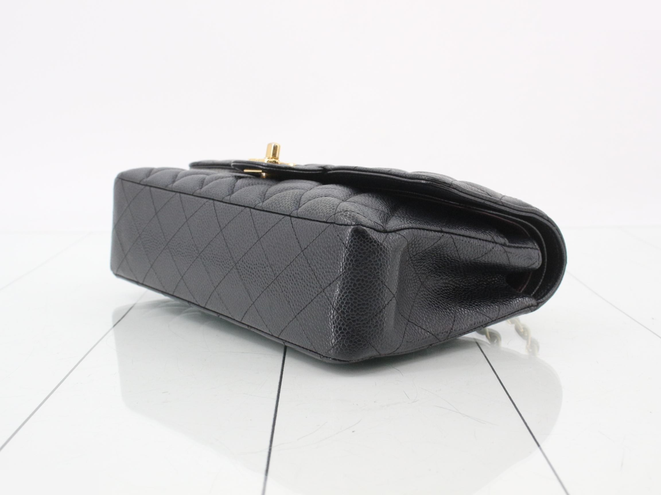 Caviar Double Flap 25 Chain Shoulder Bag (with seal) — view 6