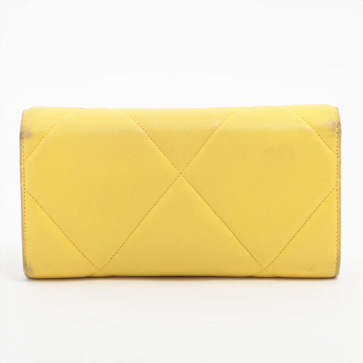 19 Lambskin Long Wallet, Yellow, Gold Hardware GGJHG9C2 — view 2